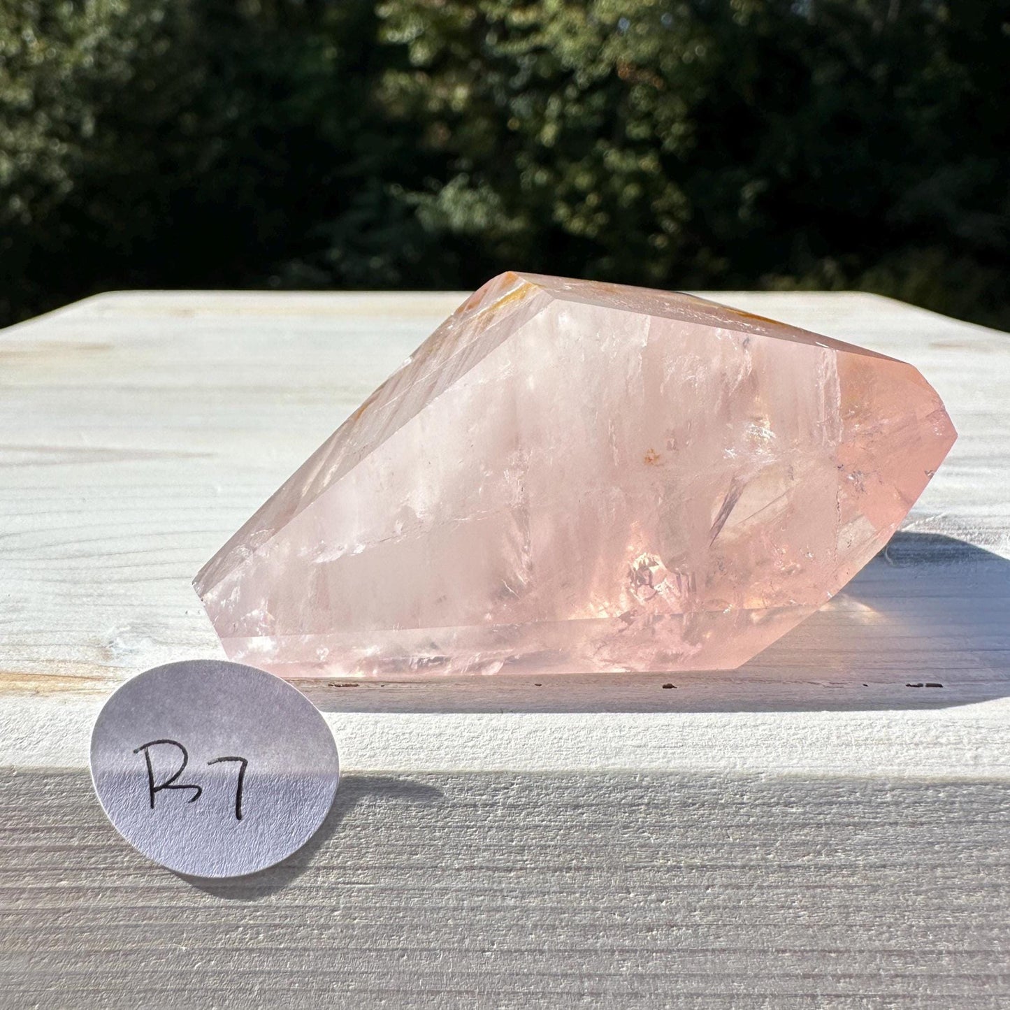 Gorgeous Rose Quartz and Golden Healer Combo Mineral Freeform - #7