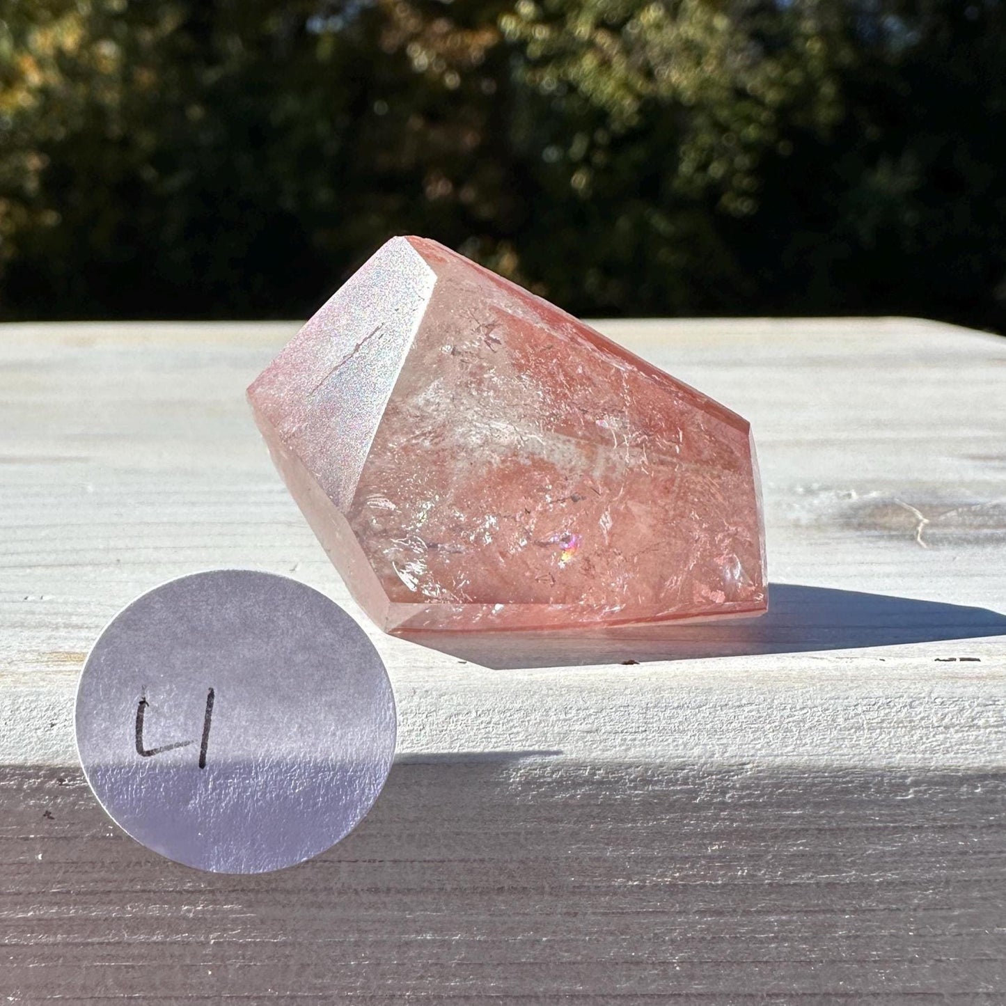 Incredible Small Raw Pink Lemurian Freeform from Brazil - #1