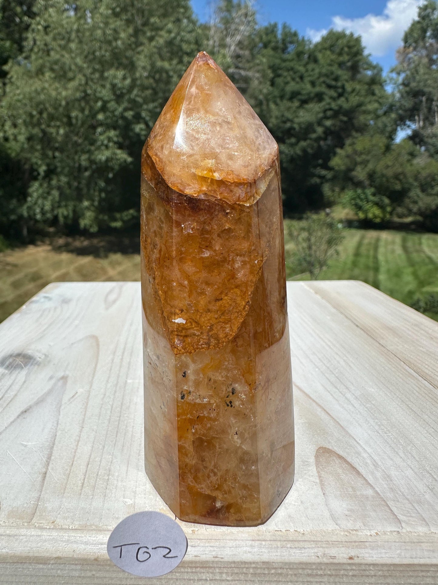 Gorgeous Golden Healer Quartz Crystal Tower - #2