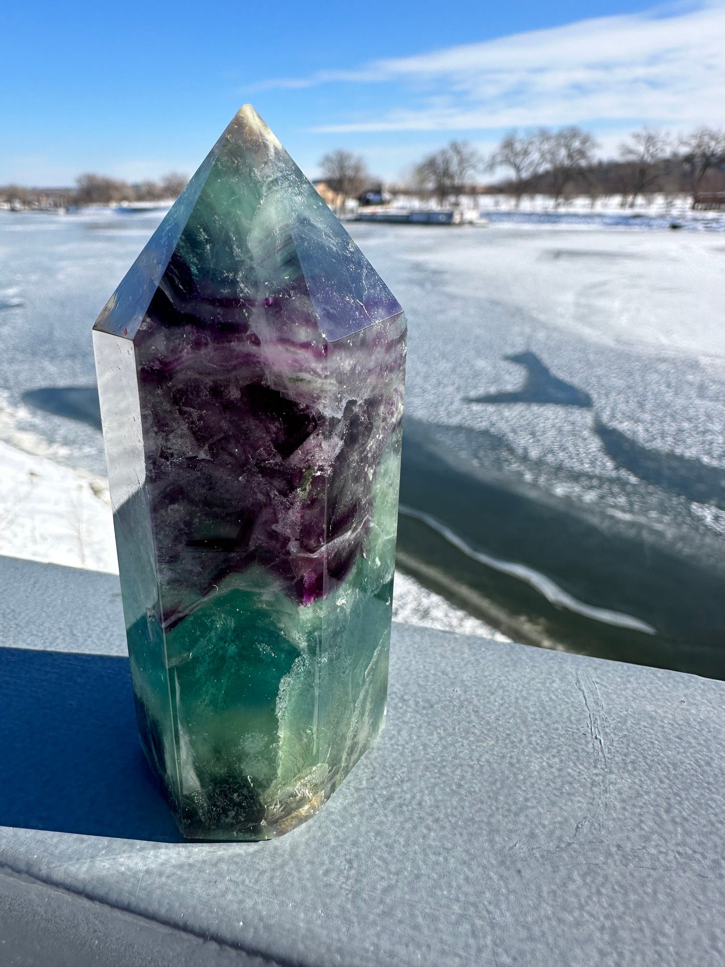 Fluorite Tower | Rainbow Fluorite Tower | Rainbow Fluorite | Crystal Obelisk