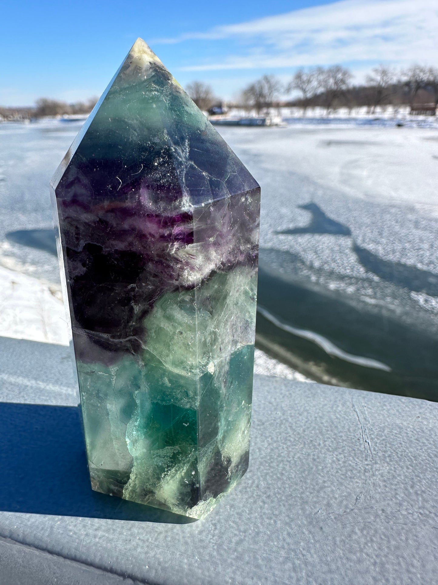 Fluorite Tower | Rainbow Fluorite Tower | Rainbow Fluorite | Crystal Obelisk
