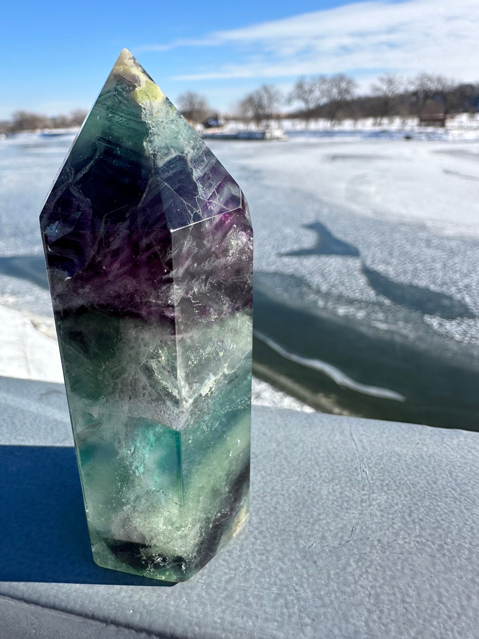 Fluorite Tower | Rainbow Fluorite Tower | Rainbow Fluorite | Crystal Obelisk