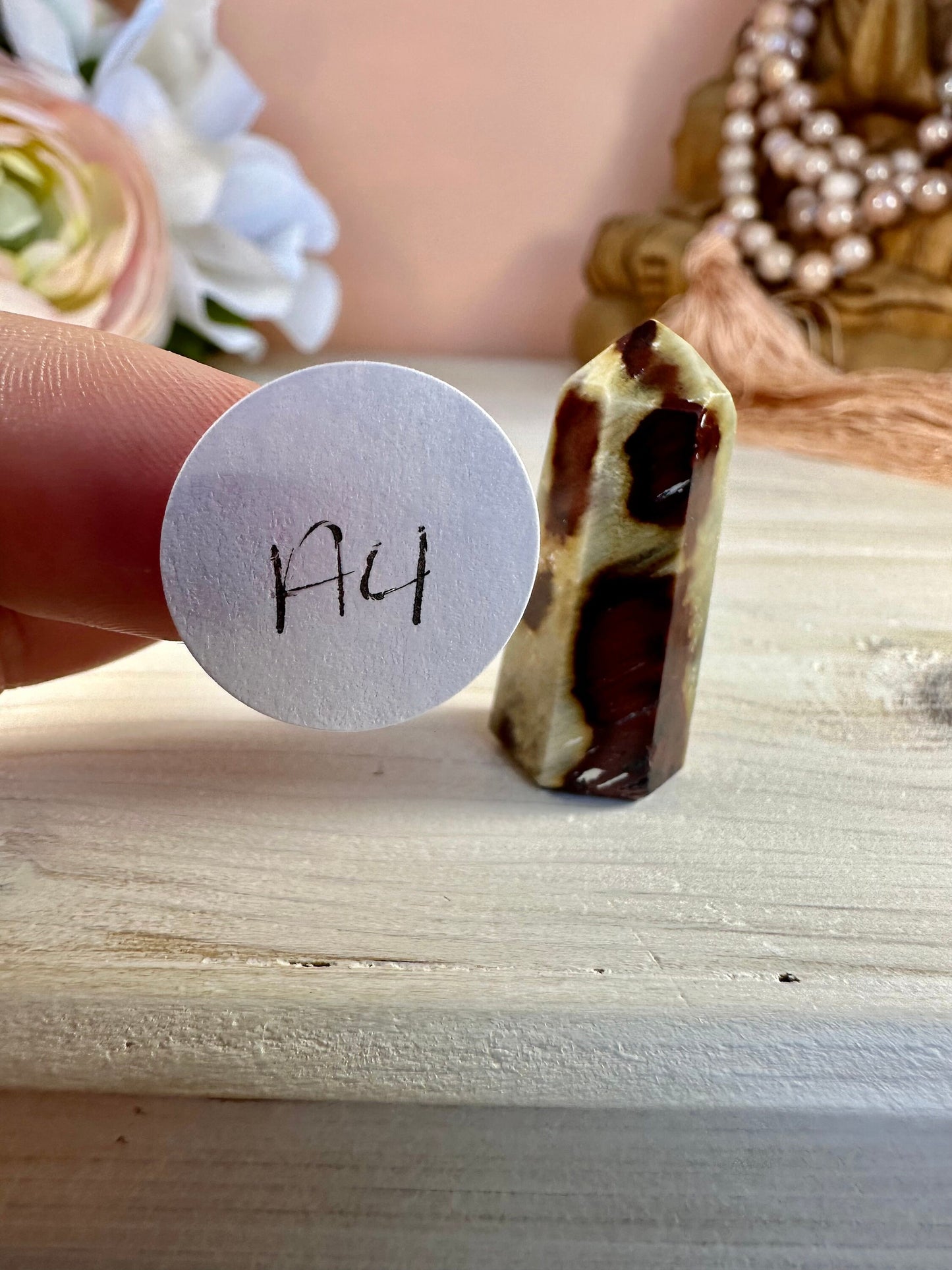 Mini Amphibole Quartz Polished Point from Brazil | Red Amphibole | Angel Wing Phantom Quartz | Red Rabbit Quartz