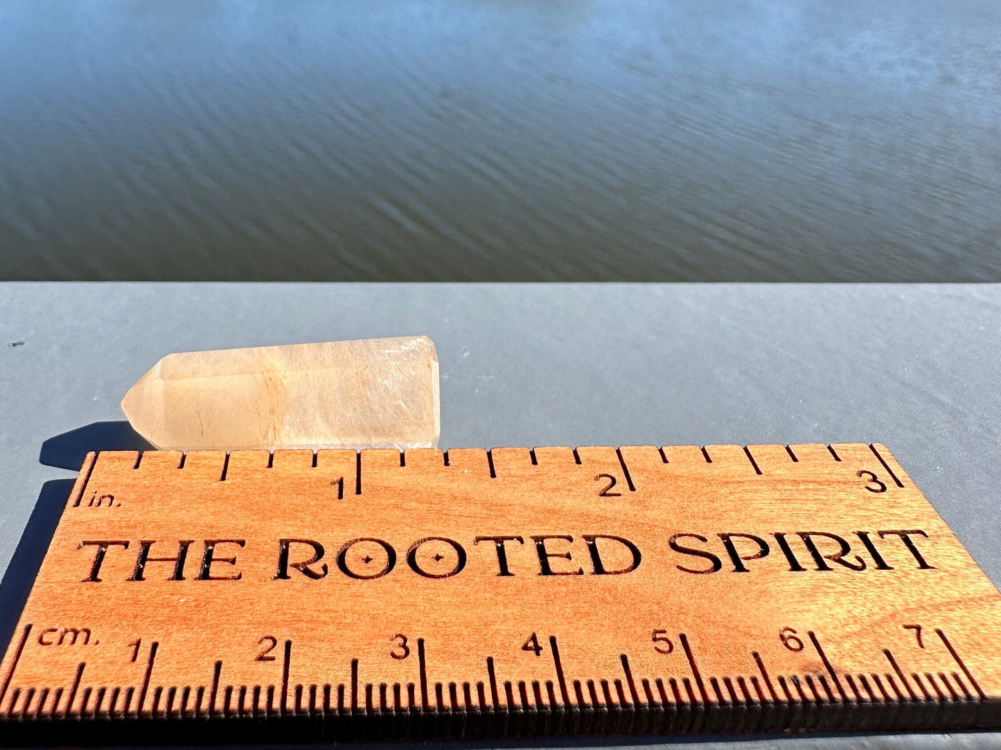 Mini Peach Amphibole Quartz Polished Point from Brazil | Pink Amphibole | Angel Wing Phantom Quartz | Angel Hair Quartz