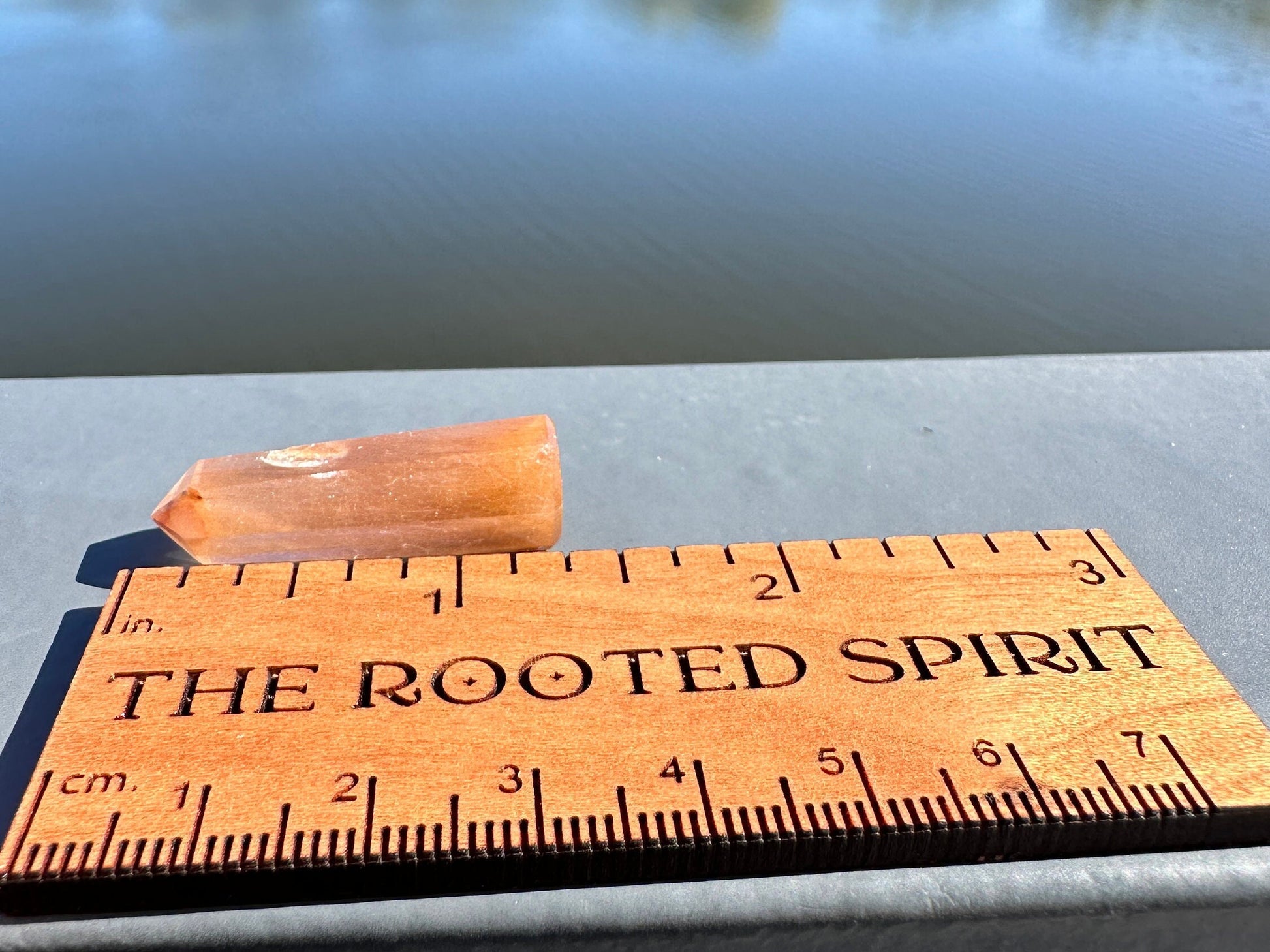 Mini Peach Amphibole Quartz Polished Point from Brazil | Pink Amphibole | Angel Wing Phantom Quartz | Angel Hair Quartz