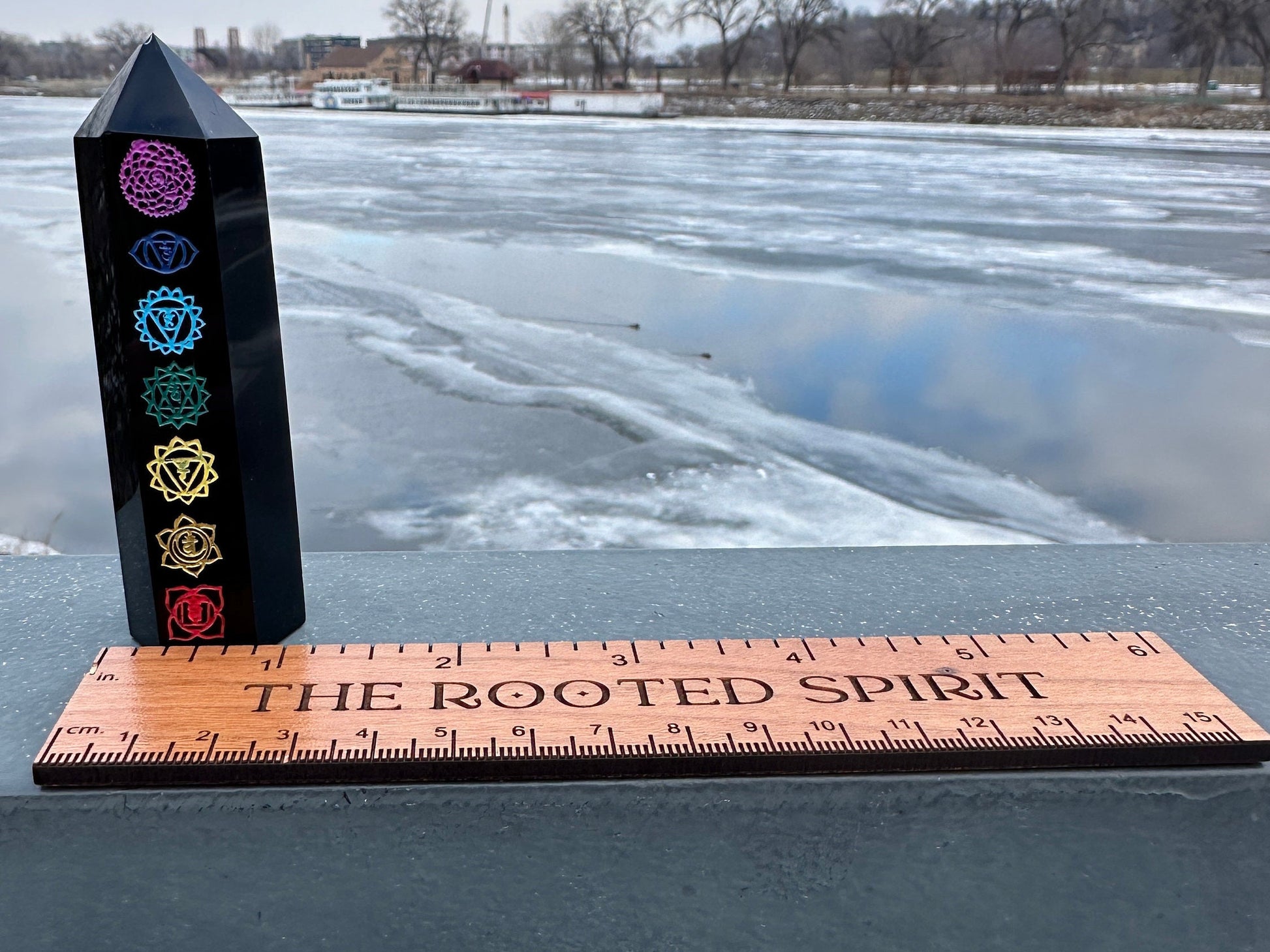 Black Obsidian Chakra Tower (Imperfection)