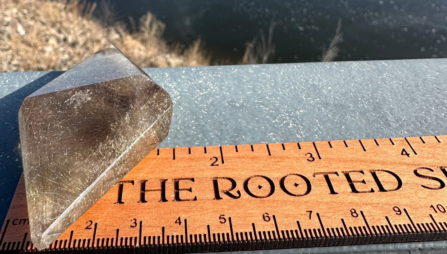 Amazing High Quality Inclusion Rutile Quartz with stand from Brazil | Lodalite | Quartz | High Quality Quartz | Quartz Tower