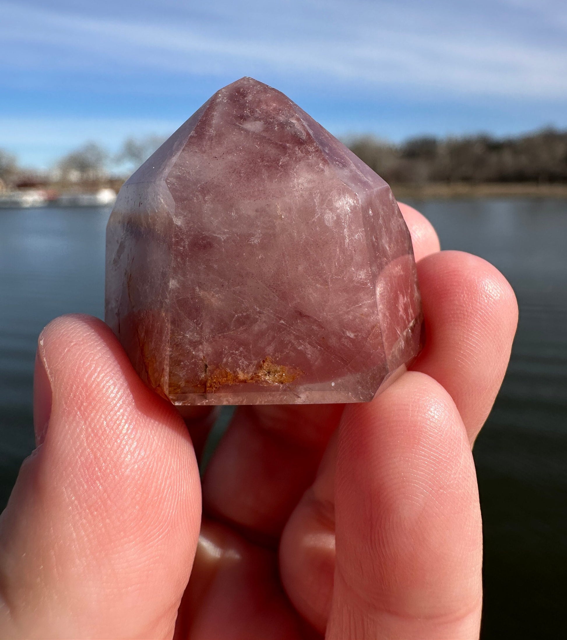Rare Pink Lithium Point from Brazil | Lithium Tower | Lithium Crystal | Rare Crystals | Pink Lithium Crystal | Lithium Quartz