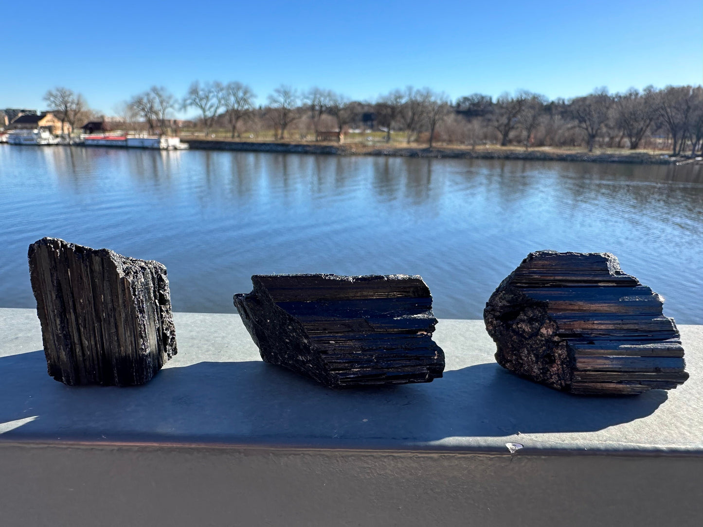 One (1) Black Tourmaline Rough Large Pieces | Protection | Blocks Negative Energy | Rough Black Tourmaline | Black Tourmaline Chunks