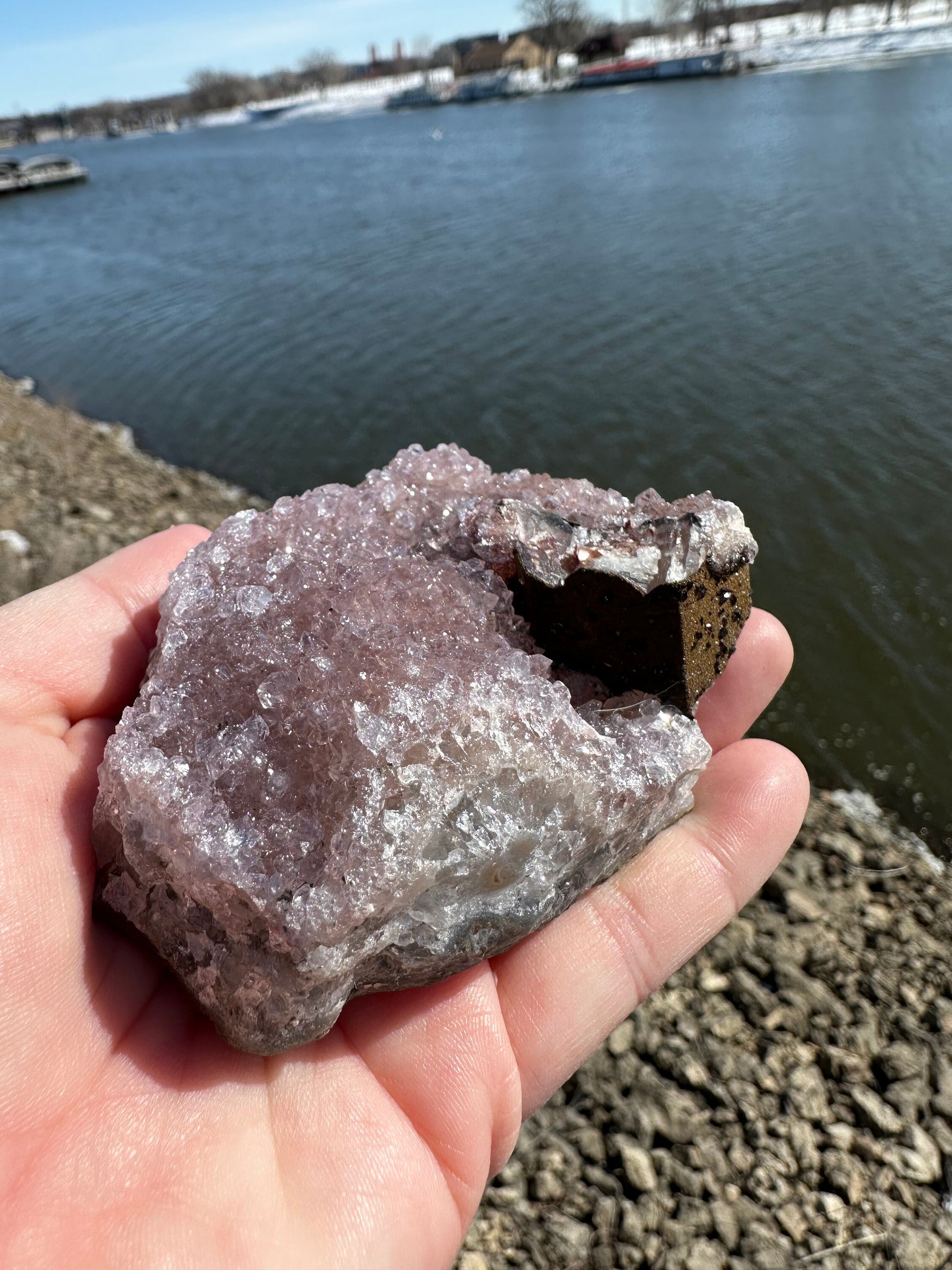 Rainbow Sugar Druzy Cluster | Natural Druzy | Raw Amethyst | Sugar Druzy | Amethyst