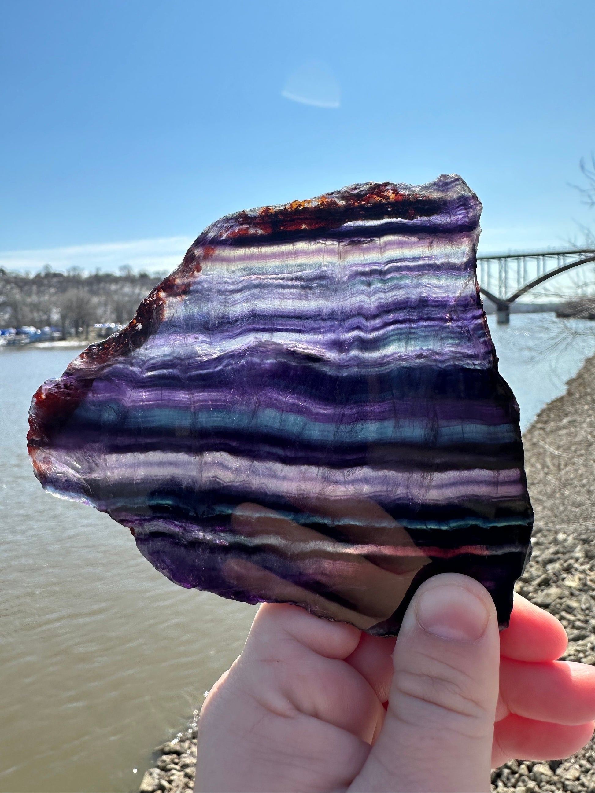 Fluorite Slab | Rainbow Fluorite Slab | Rainbow Fluorite Tower | Crystal Obelisk