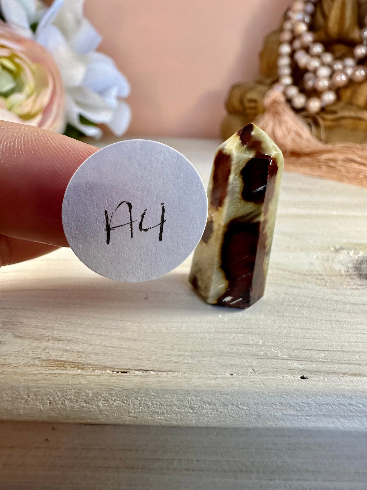 Mini Amphibole Quartz Polished Point from Brazil | Red Amphibole | Angel Wing Phantom Quartz | Red Rabbit Quartz