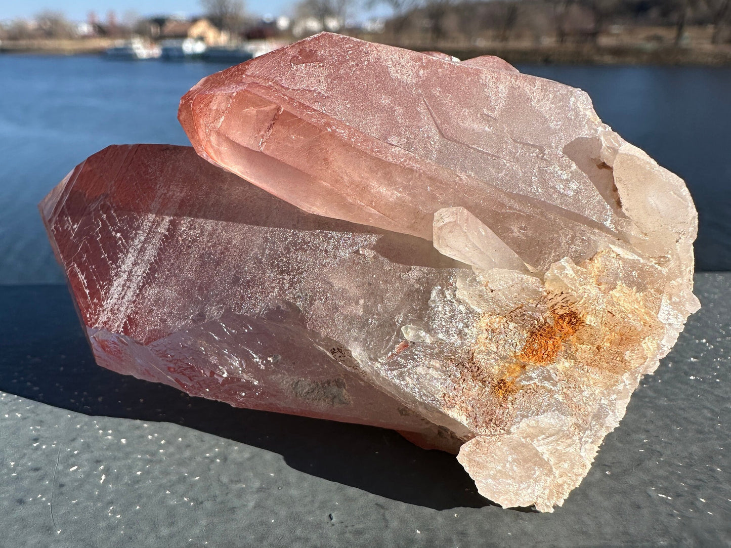 Incredible Raw Pink Lemurian Cluster | Rare Lemurian | Lemurian Point | Authentic Lemurian