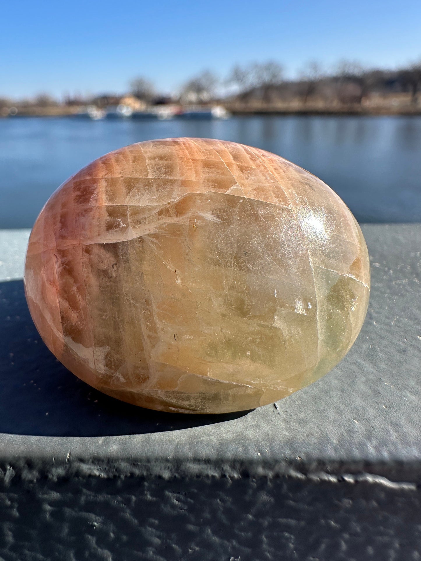 Gorgeous Indian Moonstone Palm Stone | Tucson Exclusive