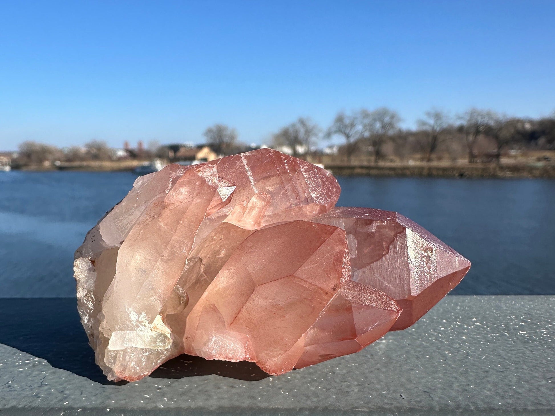 Incredible Raw Pink Lemurian Cluster | Rare Lemurian | Lemurian Point | Authentic Lemurian