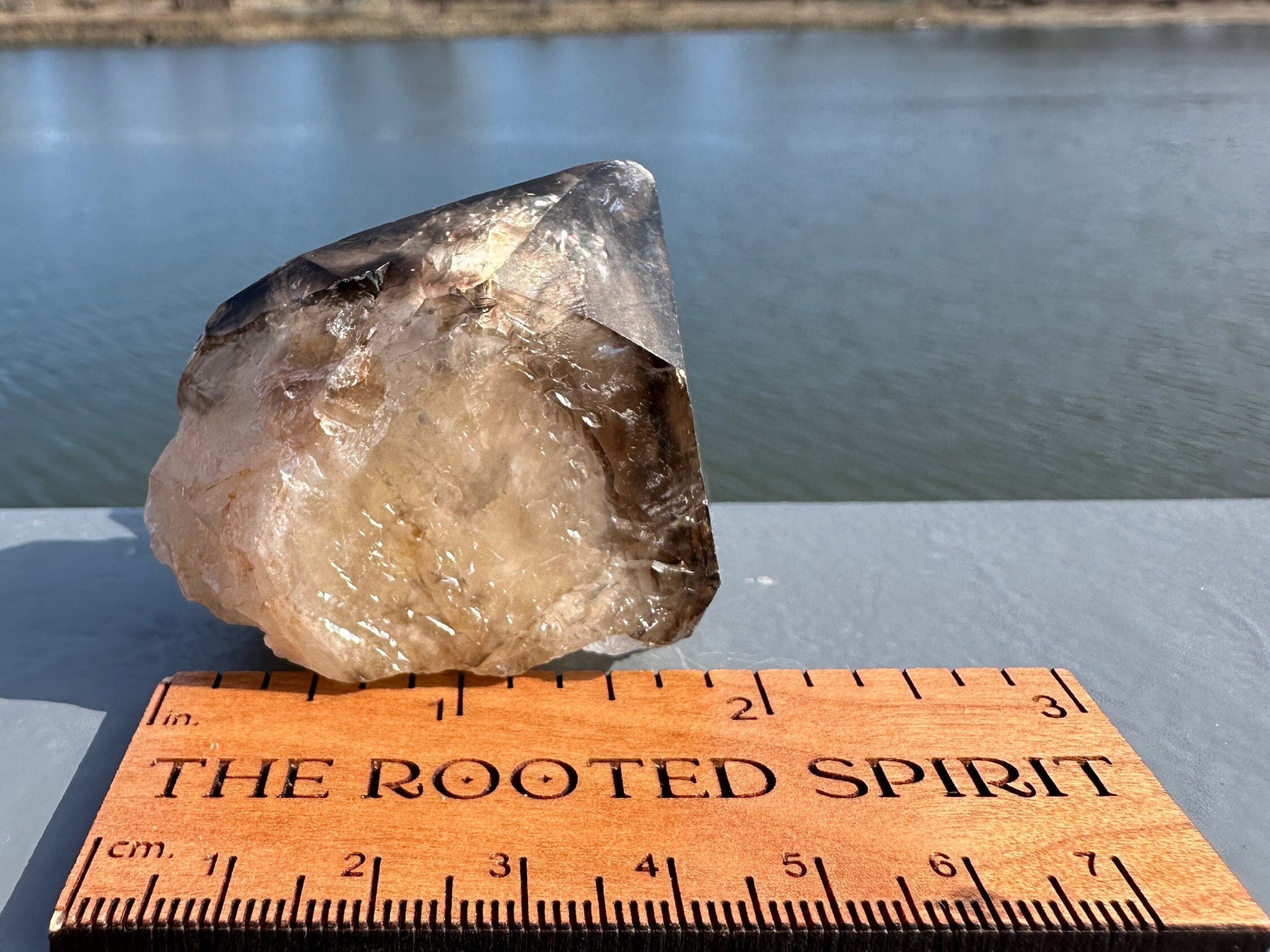 Stunning Elestial Smoky Quartz Point from Brazil