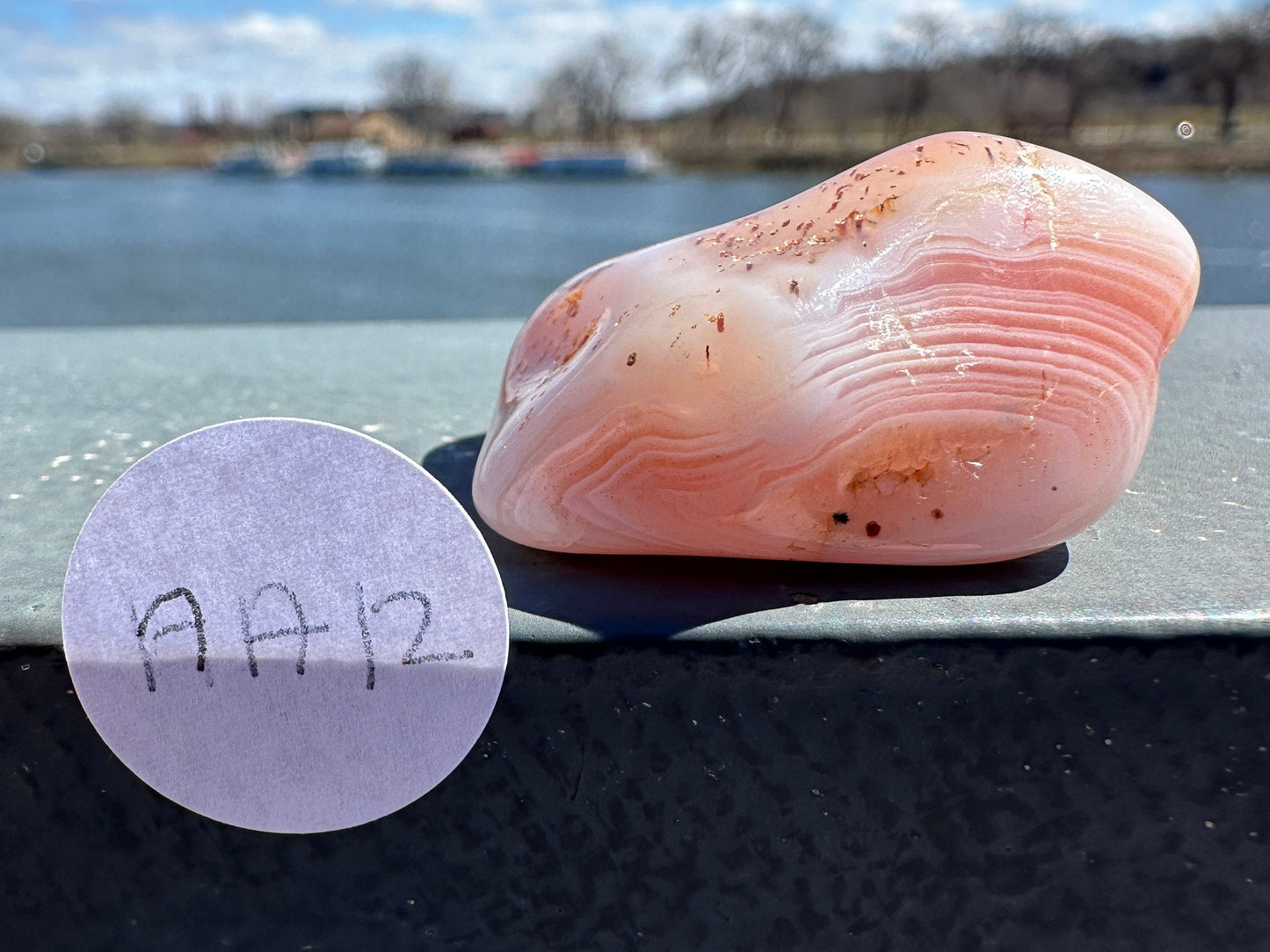 XL Apricot Agate Tumbled Stone