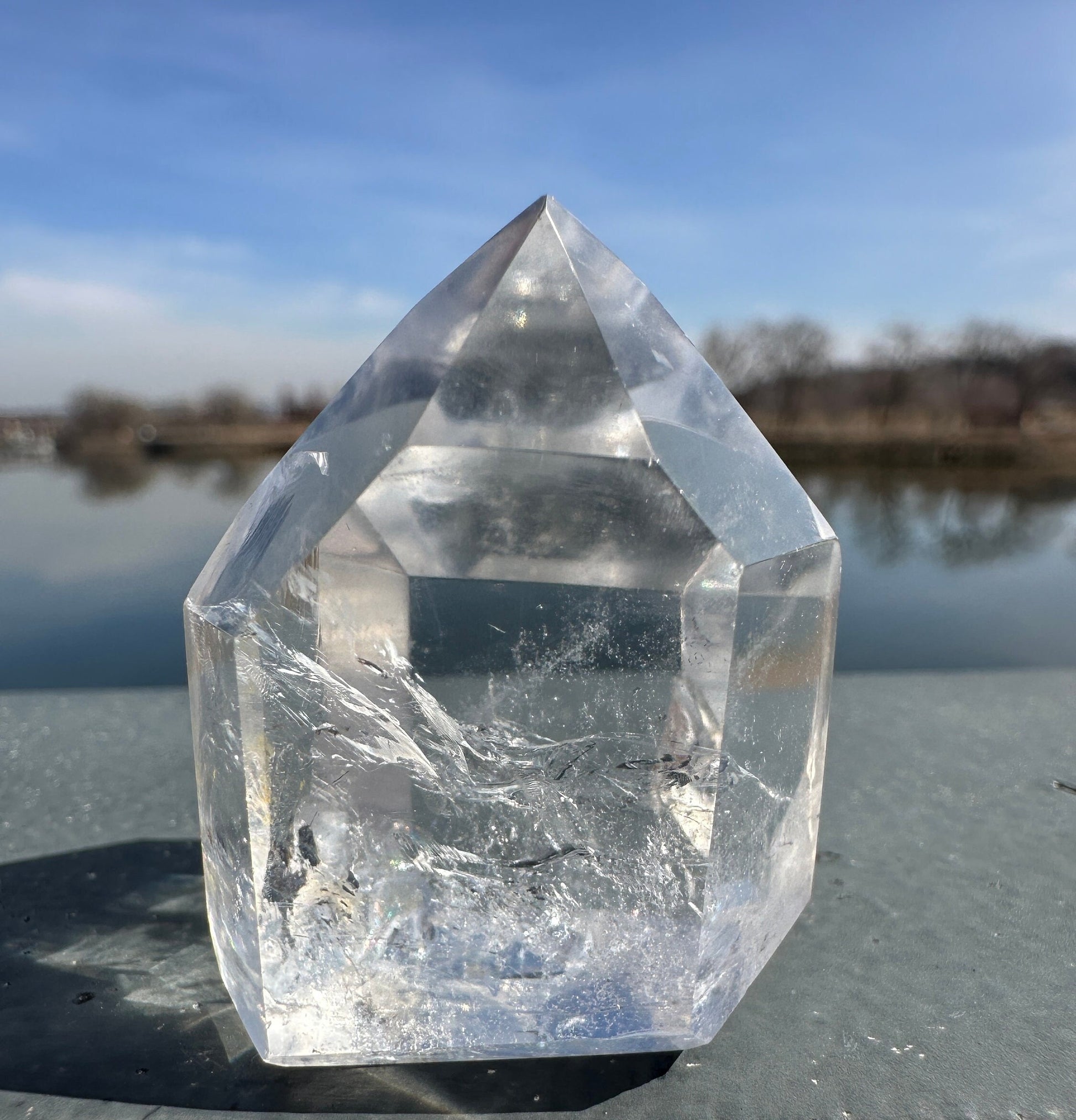 High Quality Clear Quartz Tower