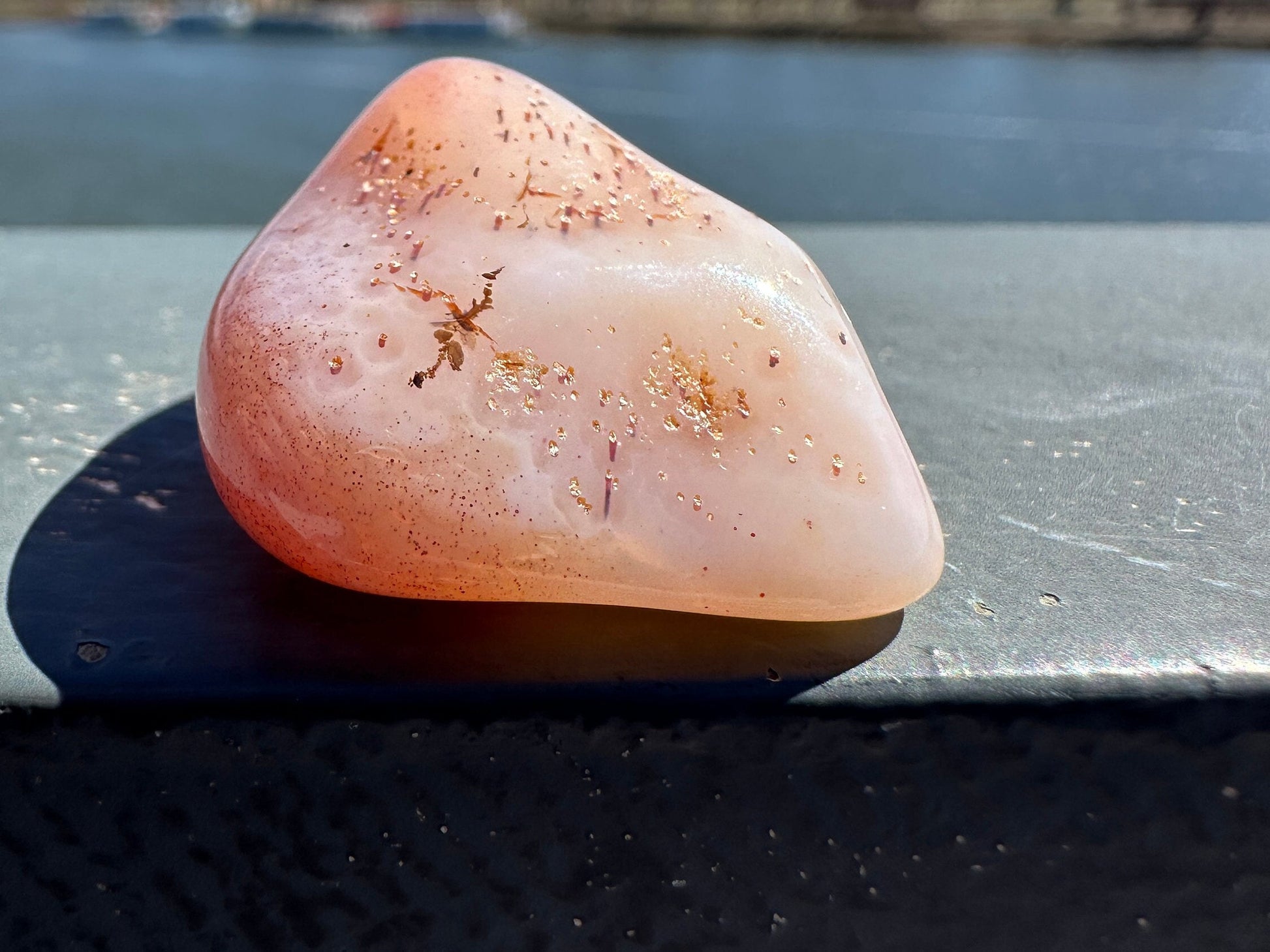 XL Apricot Agate Tumbled Stone