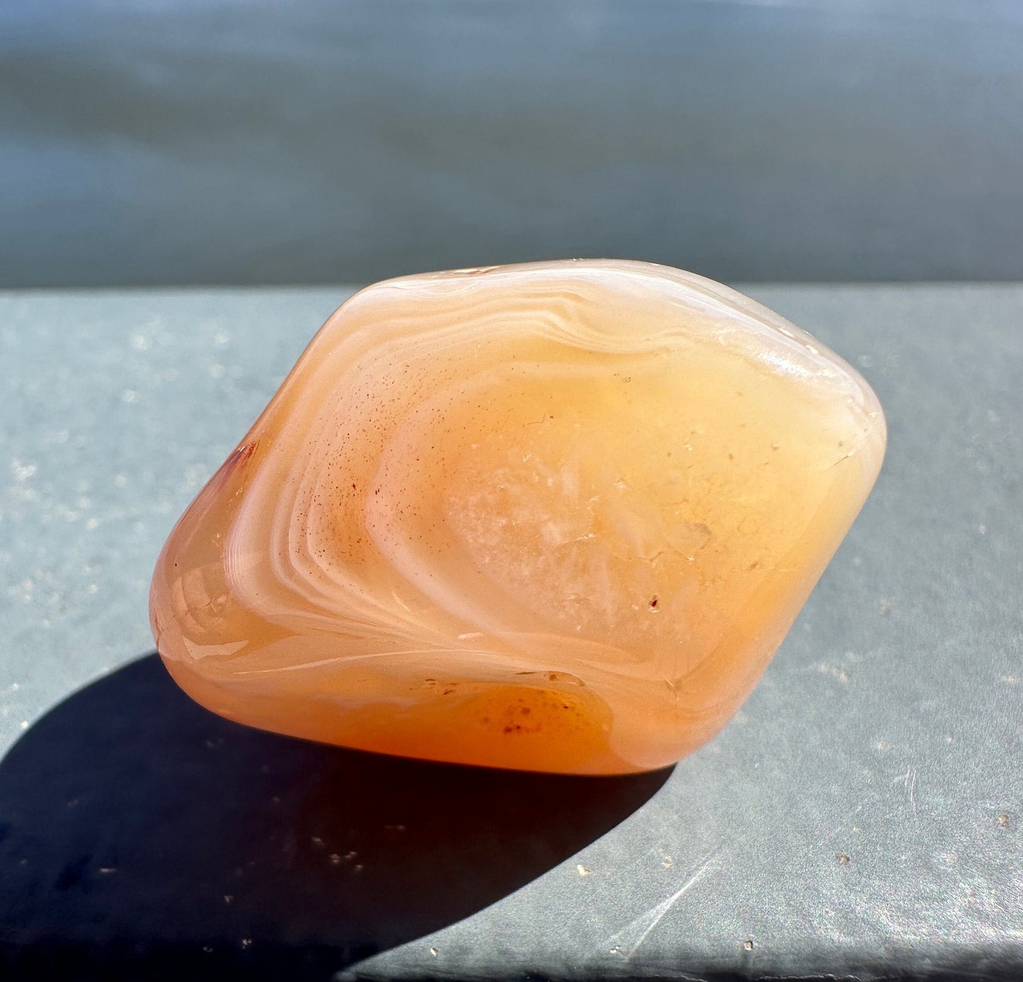 XL Apricot Agate Tumbled Stone