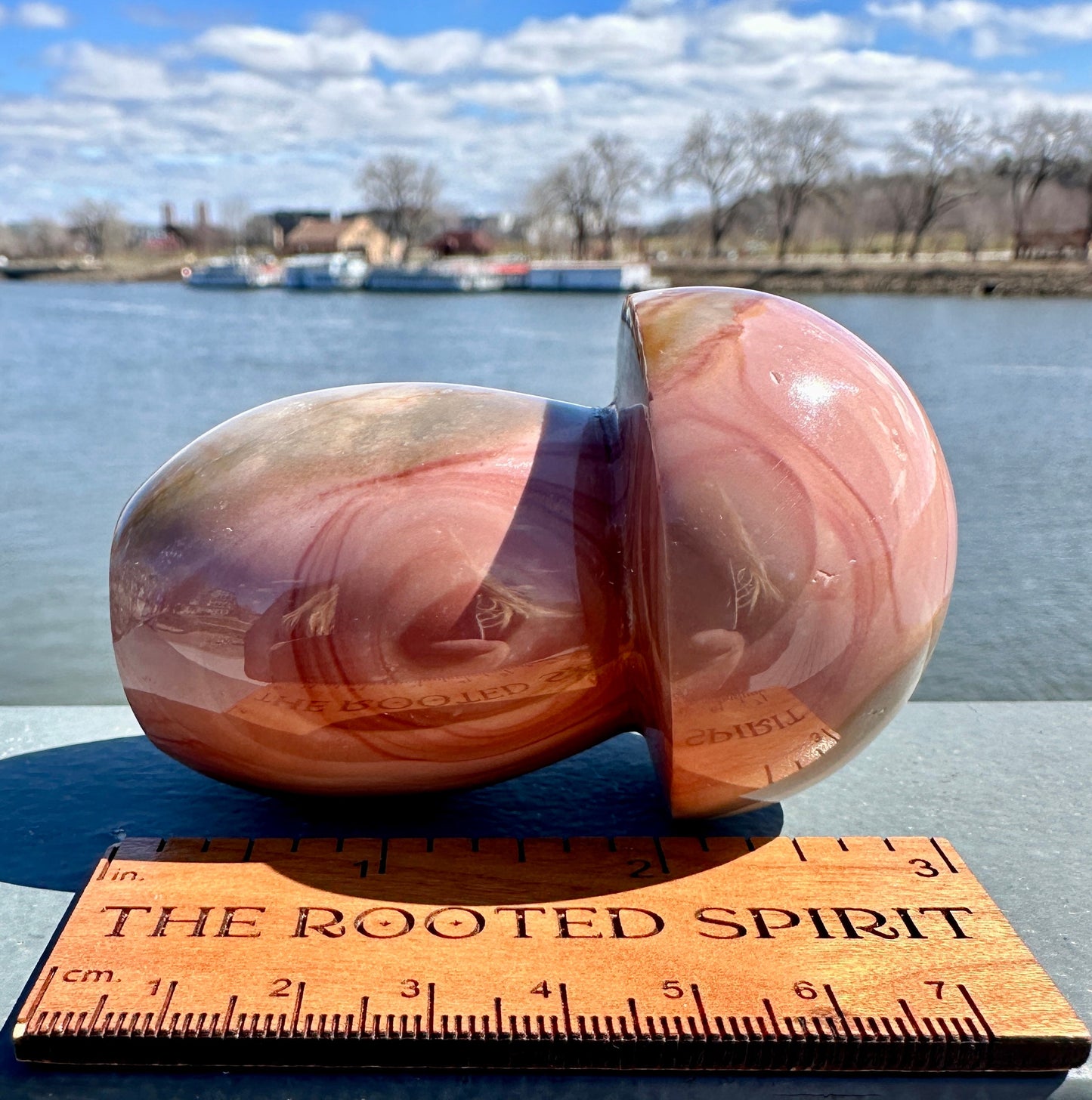 Dreamy Polychrome Jasper Mushroom Crystal Carving