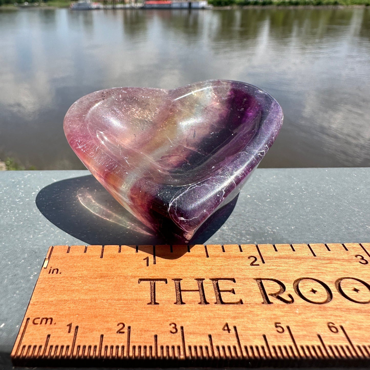 Gorgeous Fluorite Heart Bowl