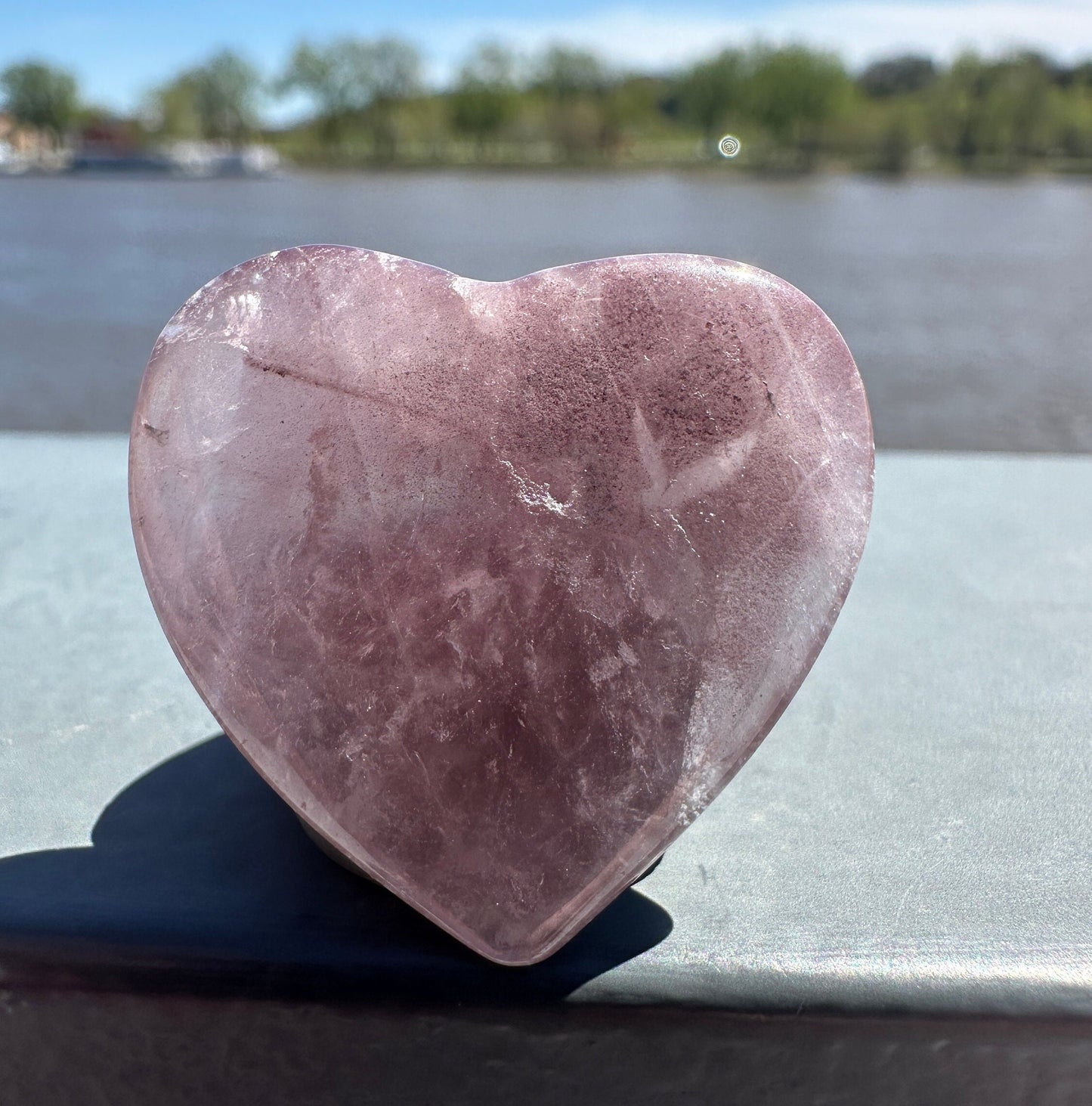 Rare Pink Lithium Heart Carving from Brazil | Lithium Tower | Lithium Crystal | Rare Crystals | Pink Lithium Crystal | Lithium Quartz