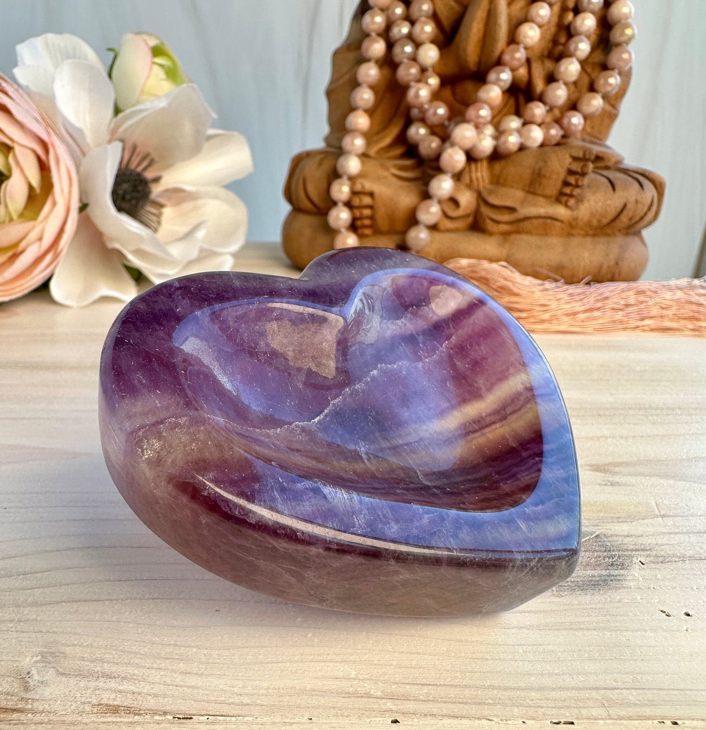 Gorgeous Fluorite Heart Bowl