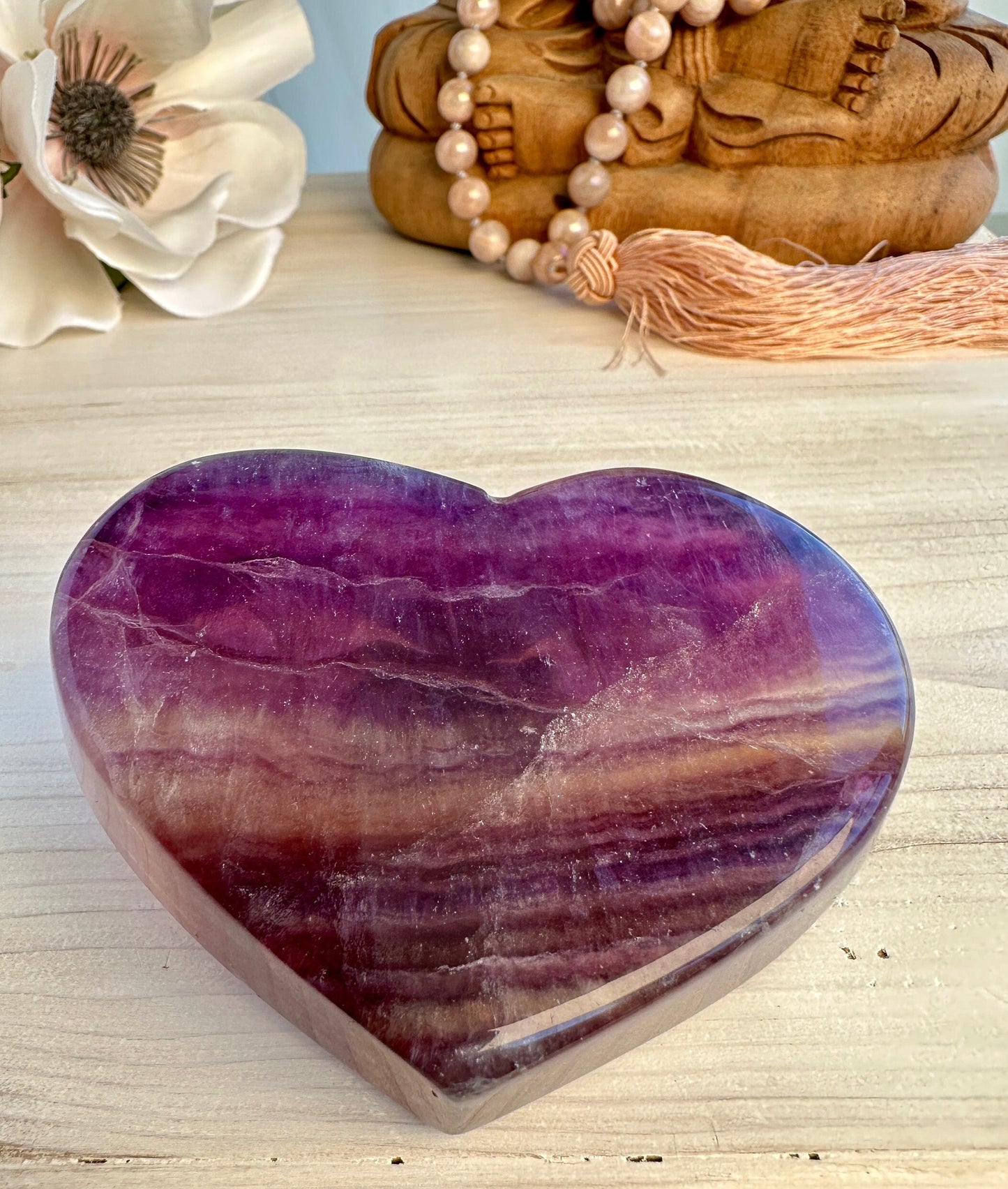 Gorgeous Fluorite Heart Bowl