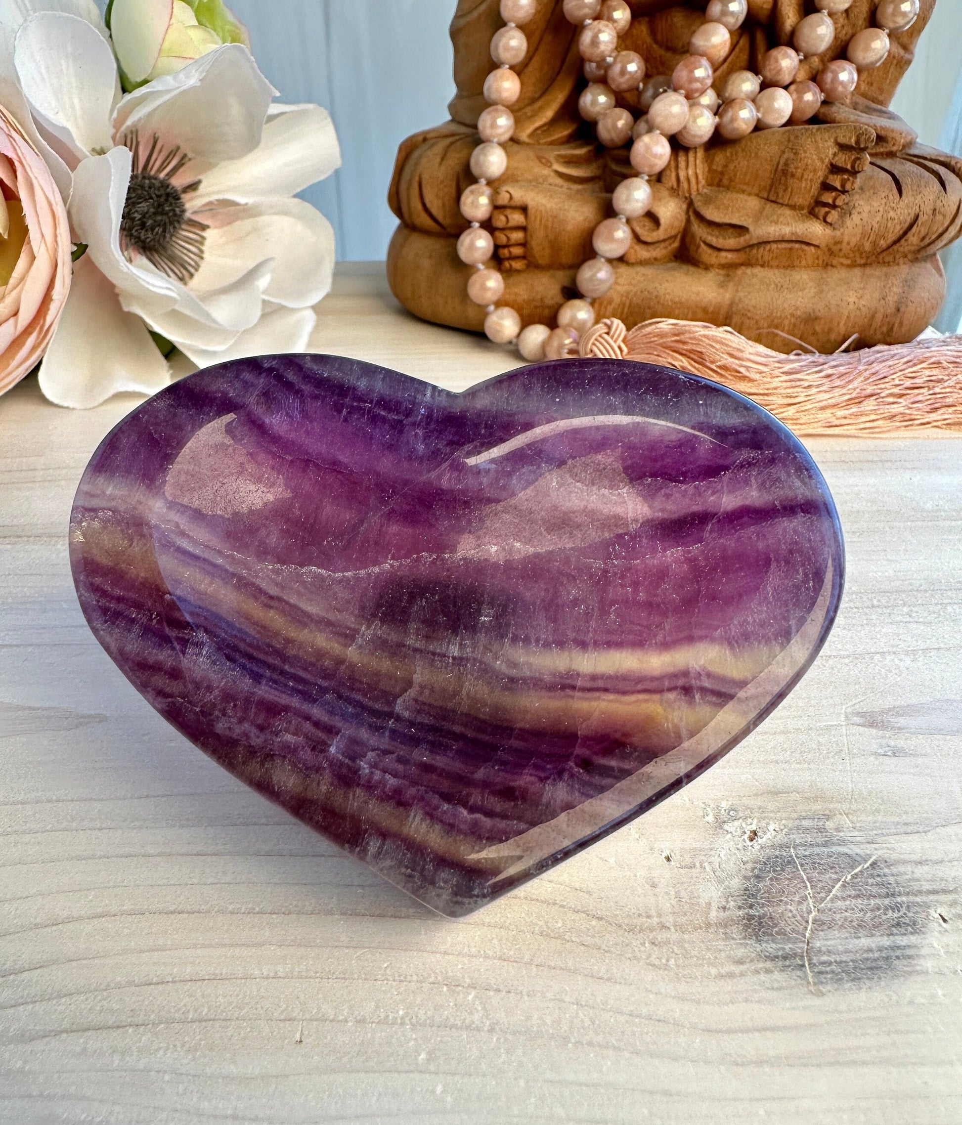 Gorgeous Fluorite Heart Bowl