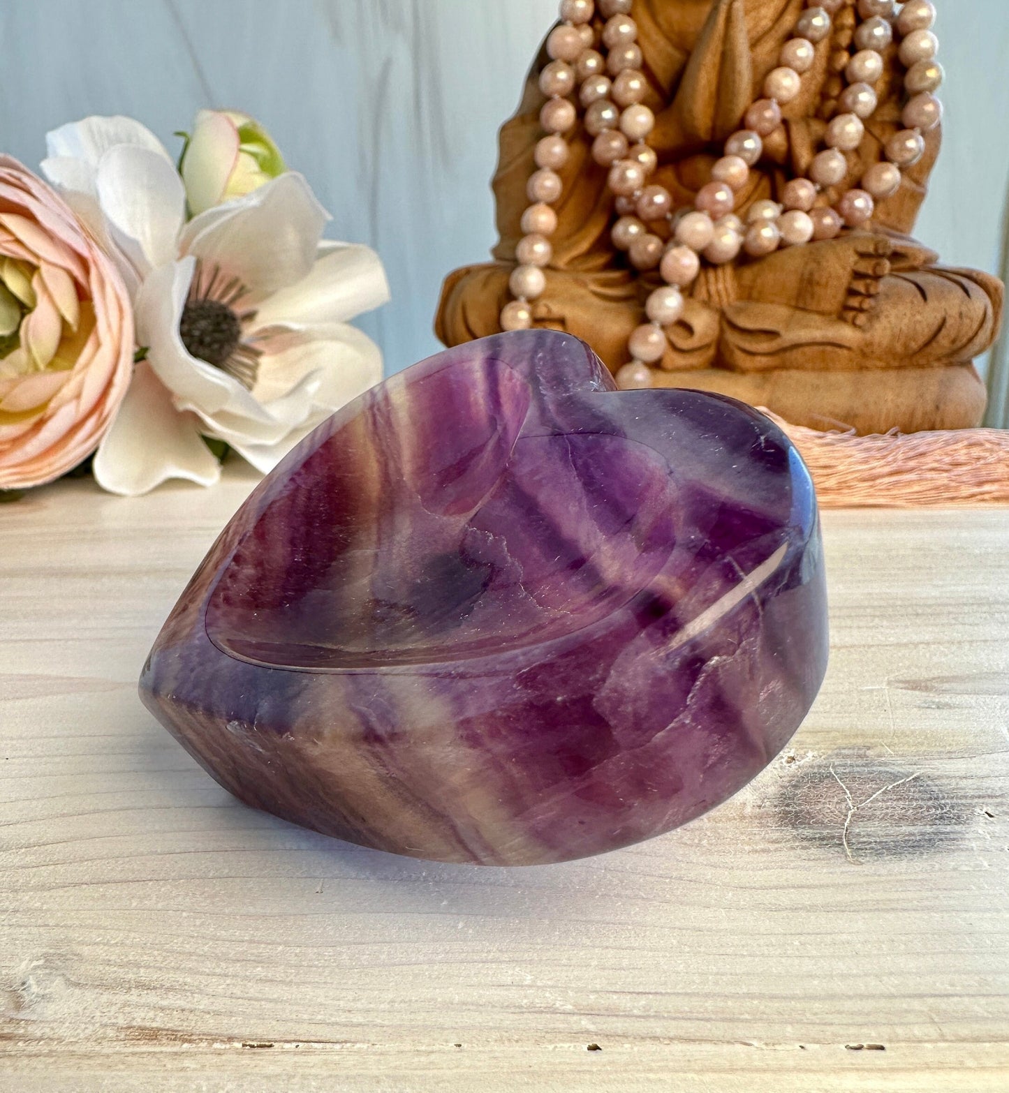 Gorgeous Fluorite Heart Bowl