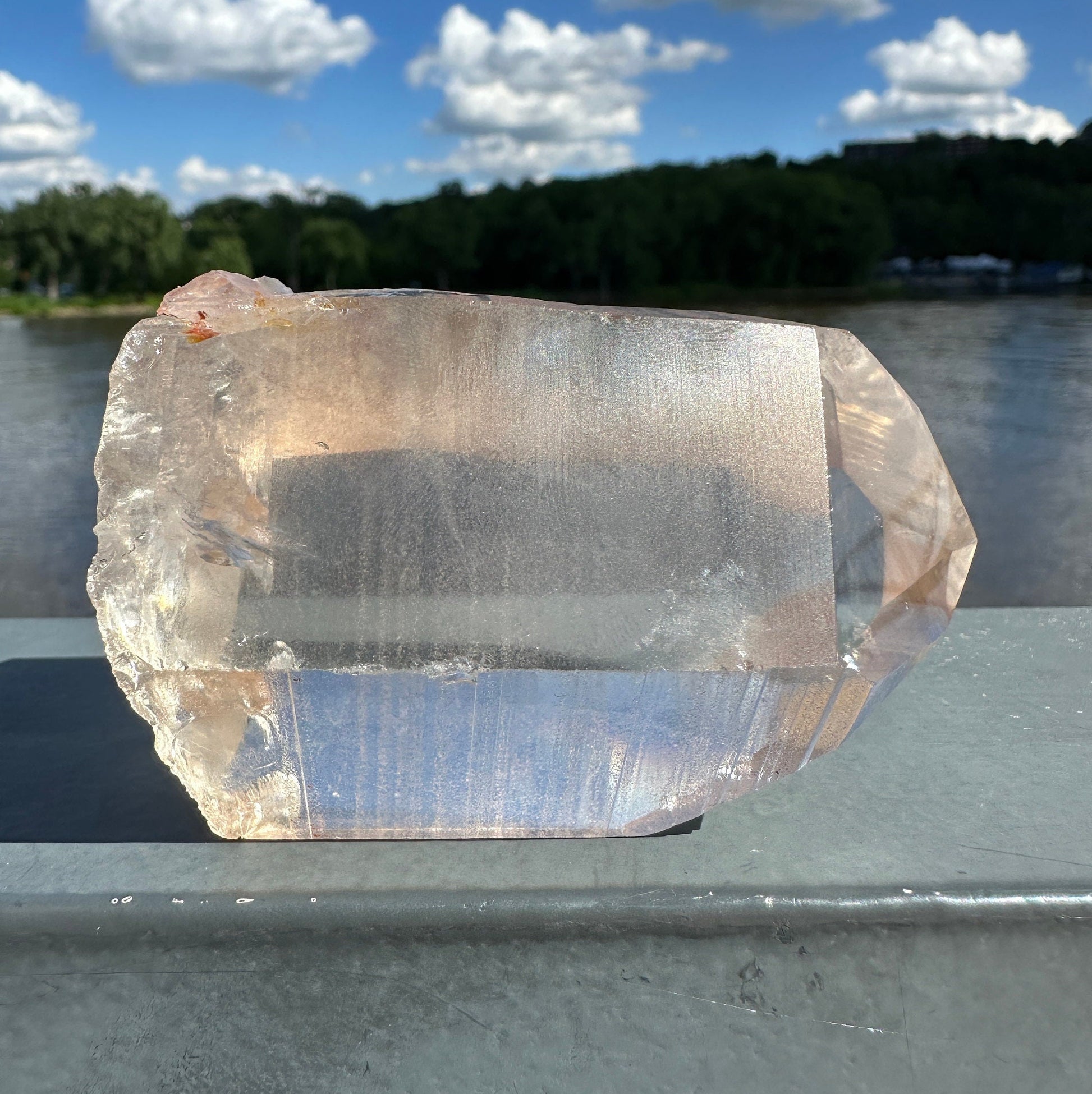 Stunning Rare Raw Golden Healer Lemurian Point