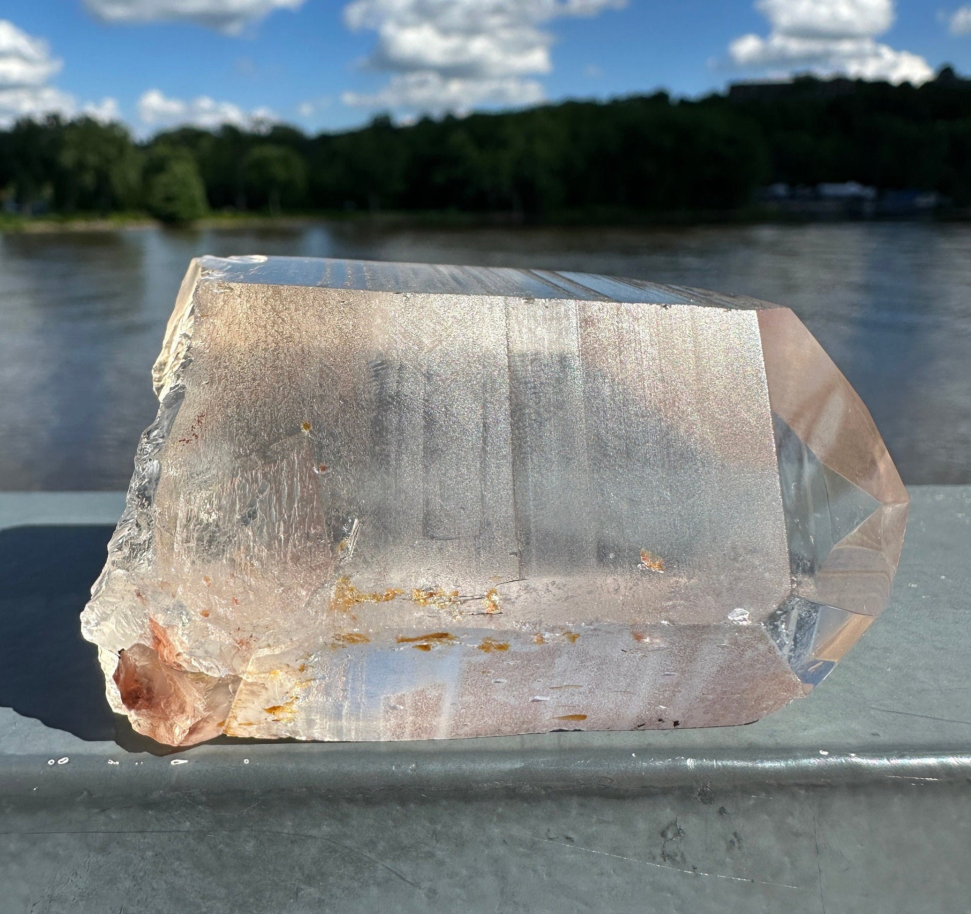 Stunning Rare Raw Golden Healer Lemurian Point