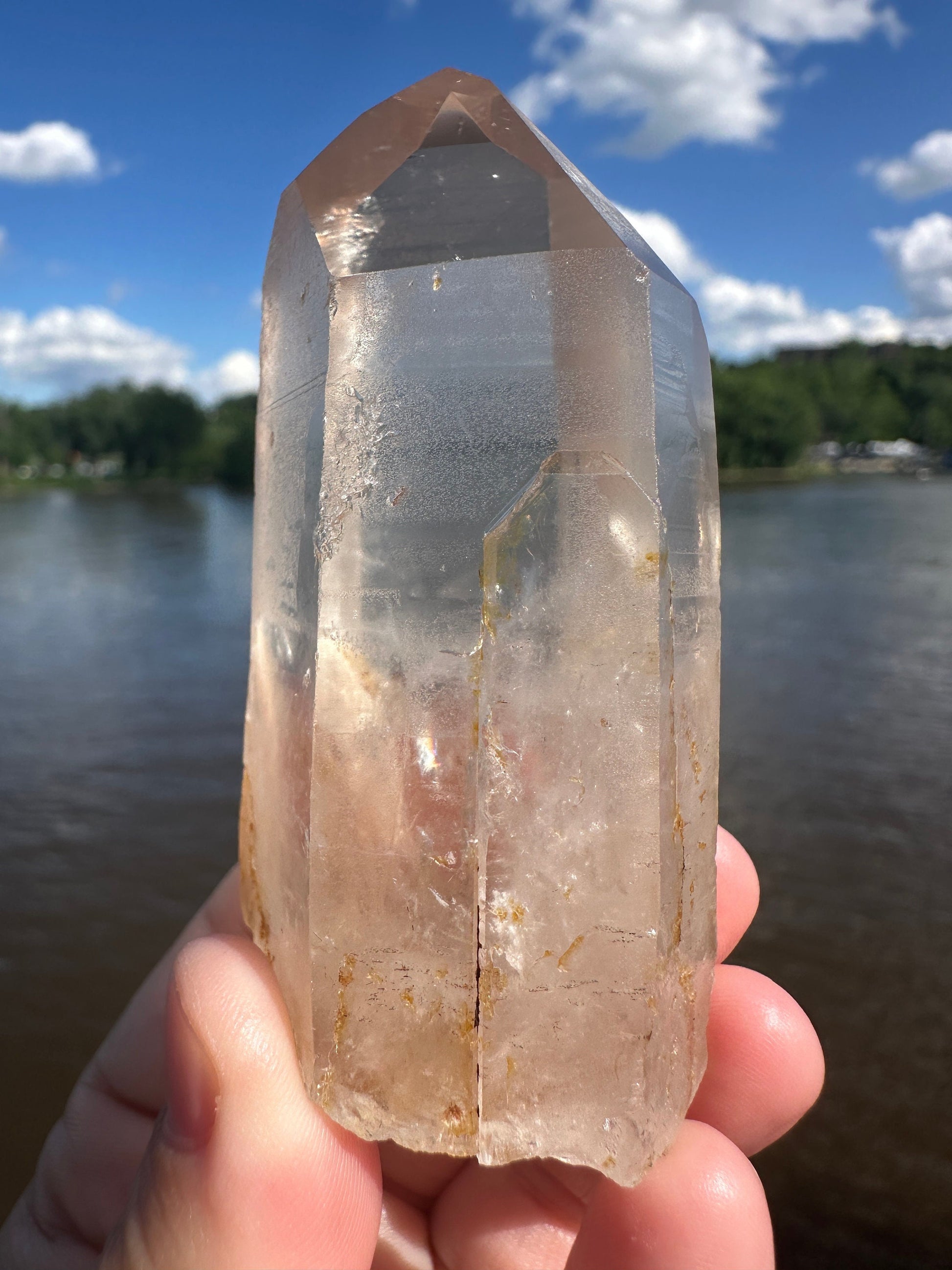 Stunning Rare Raw Golden Healer Lemurian Point