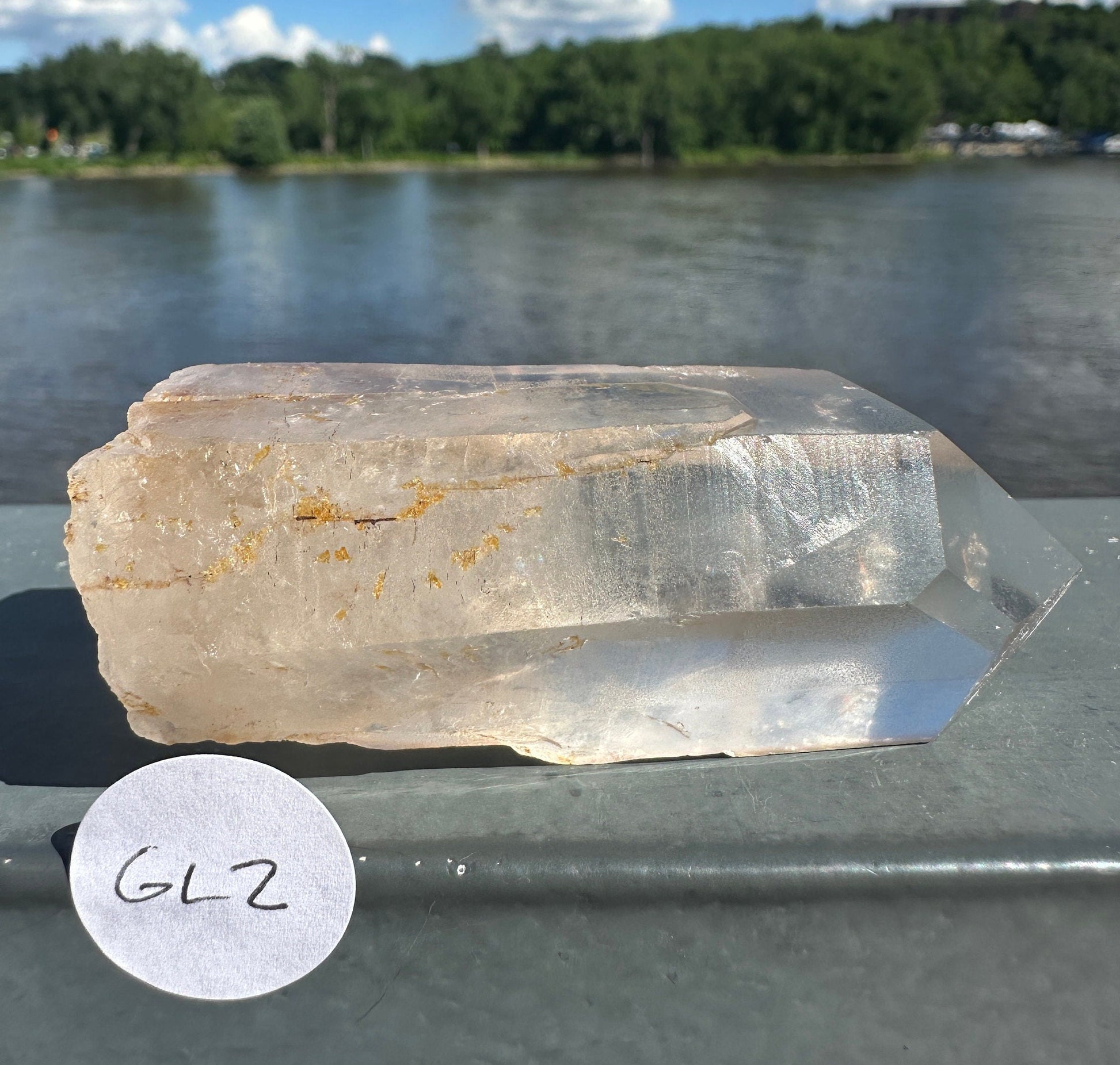 Stunning Rare Raw Golden Healer Lemurian Point