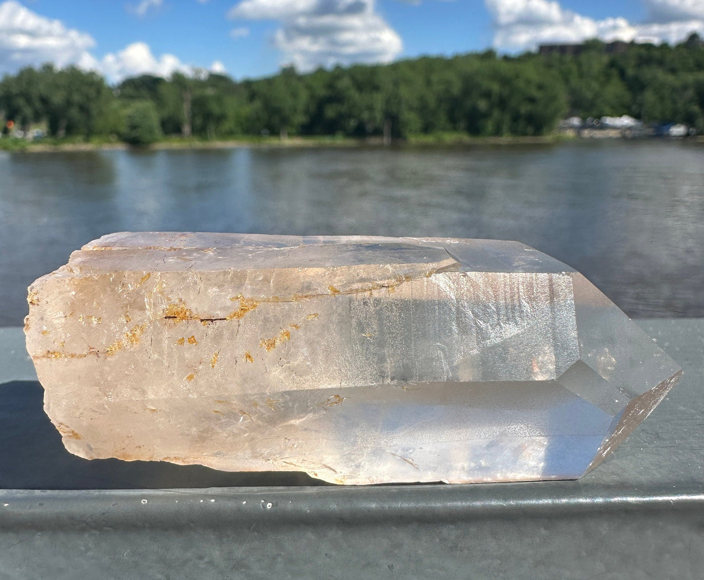 Stunning Rare Raw Golden Healer Lemurian Point