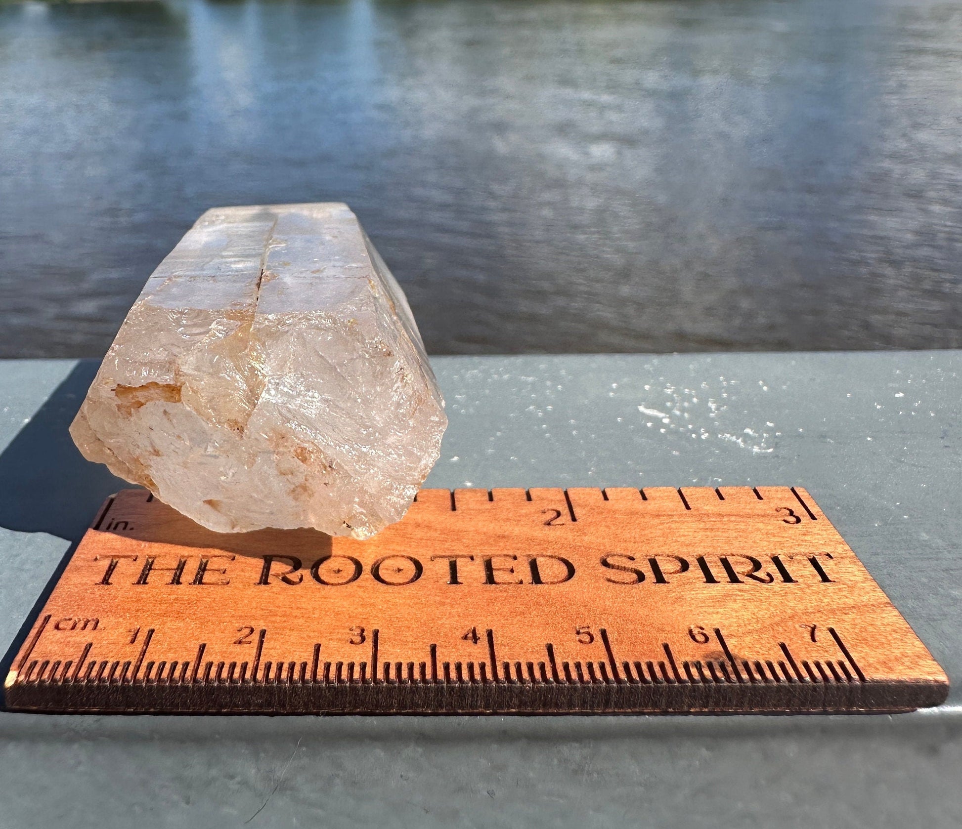 Stunning Rare Raw Golden Healer Lemurian Point