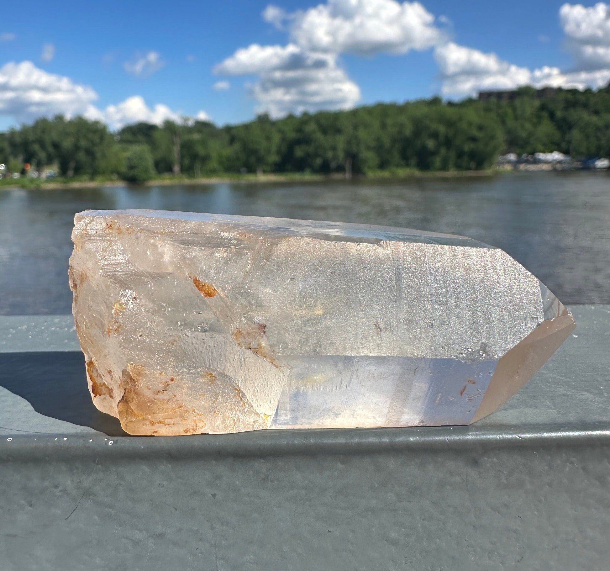 Stunning Rare Raw Golden Healer Lemurian Point