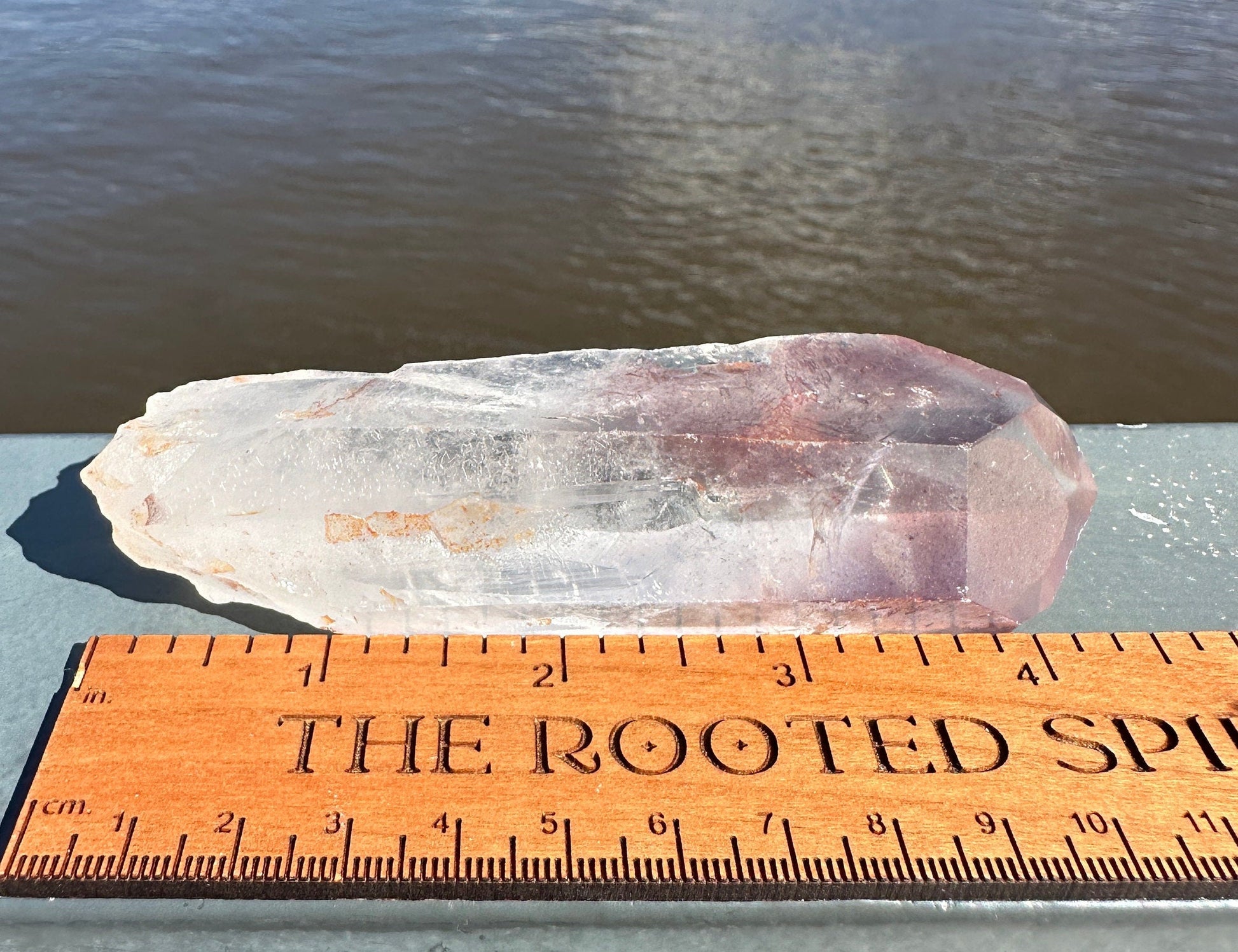 Stunning Rare Raw Strawberry Lemurian Point