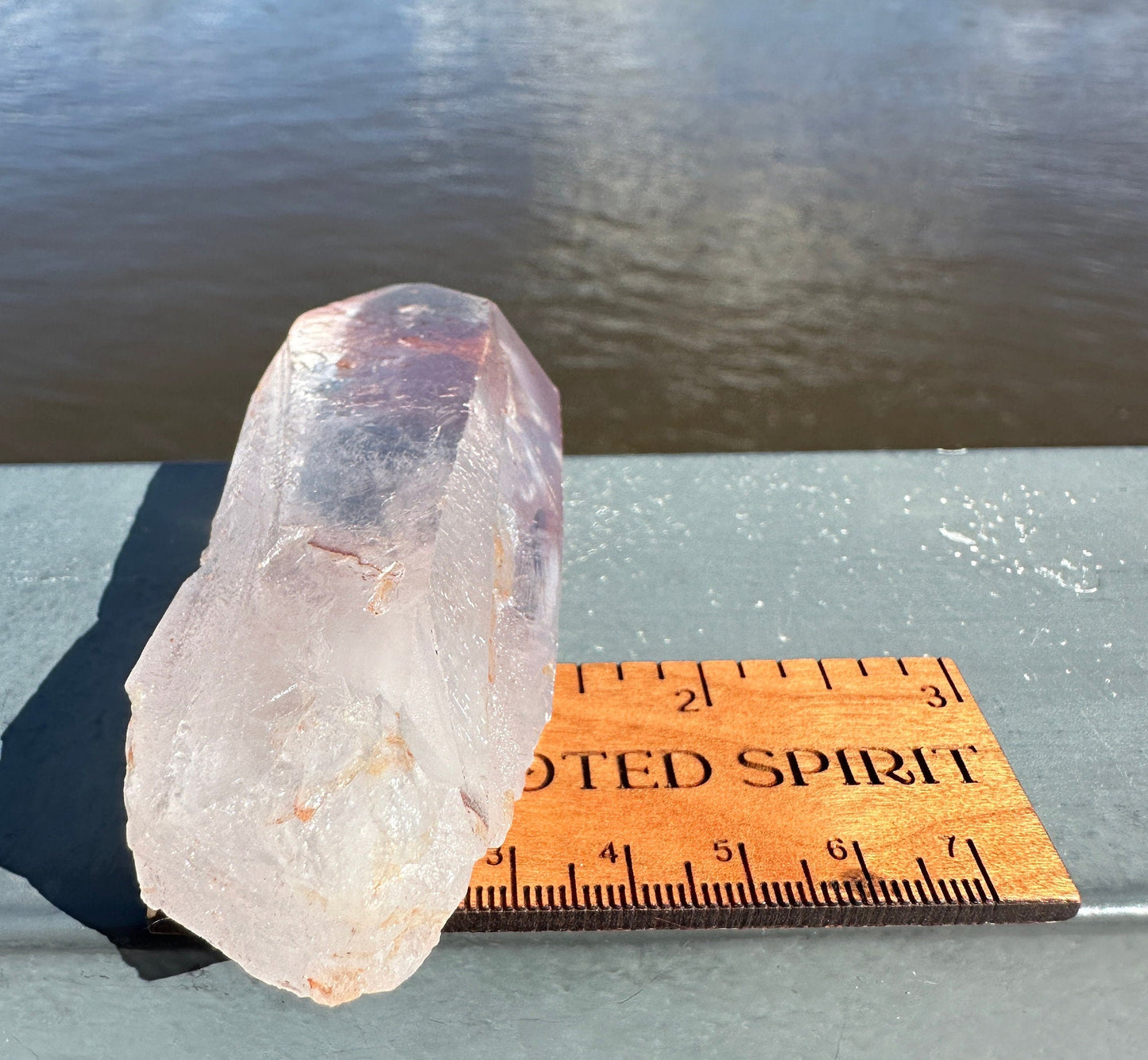 Stunning Rare Raw Strawberry Lemurian Point