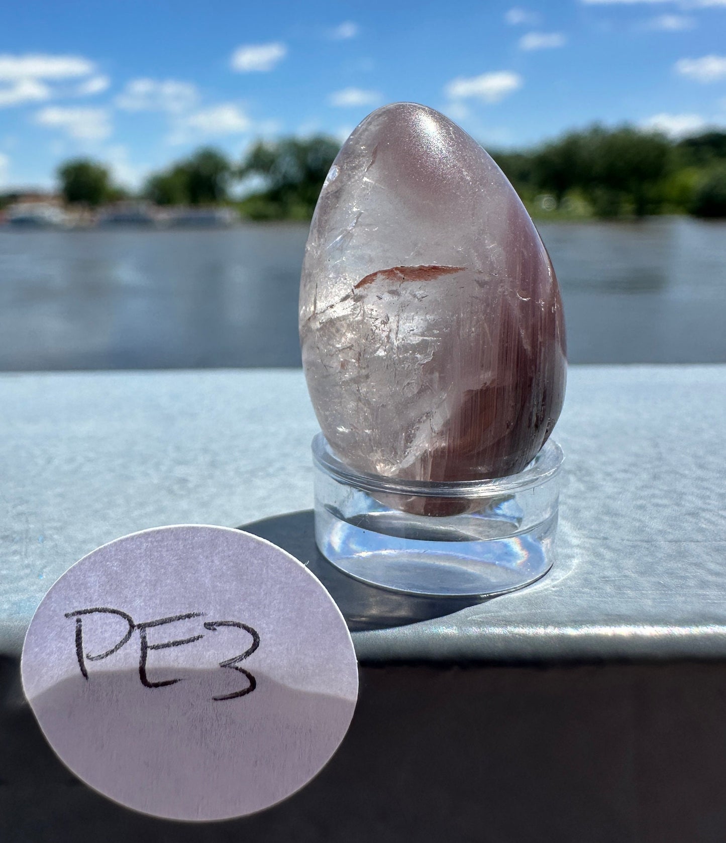 Rare Small Pink Lithium Egg from Brazil | Lithium Tower | Lithium Crystal | Rare Crystals | Pink Lithium Crystal | Lithium Quartz