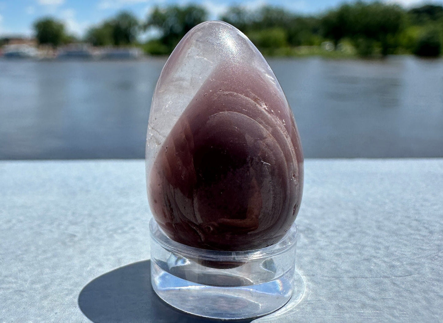 Rare Small Pink Lithium Egg from Brazil | Lithium Tower | Lithium Crystal | Rare Crystals | Pink Lithium Crystal | Lithium Quartz