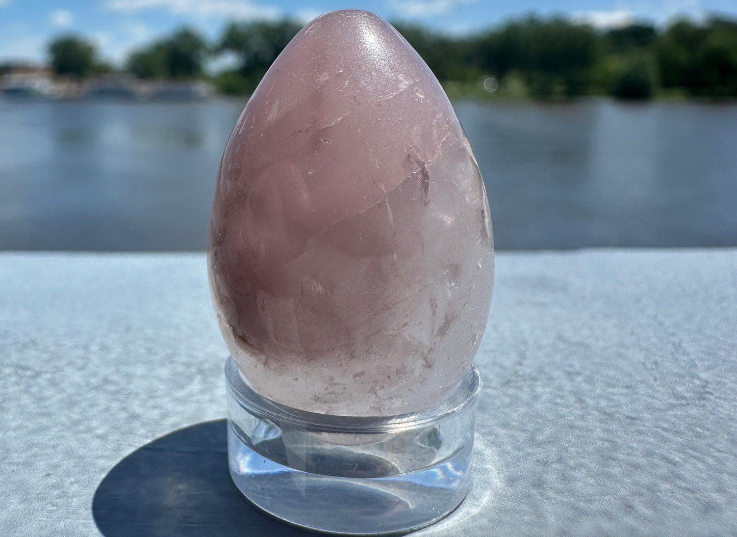 Rare Small Pink Lithium Egg from Brazil | Lithium Tower | Lithium Crystal | Rare Crystals | Pink Lithium Crystal | Lithium Quartz