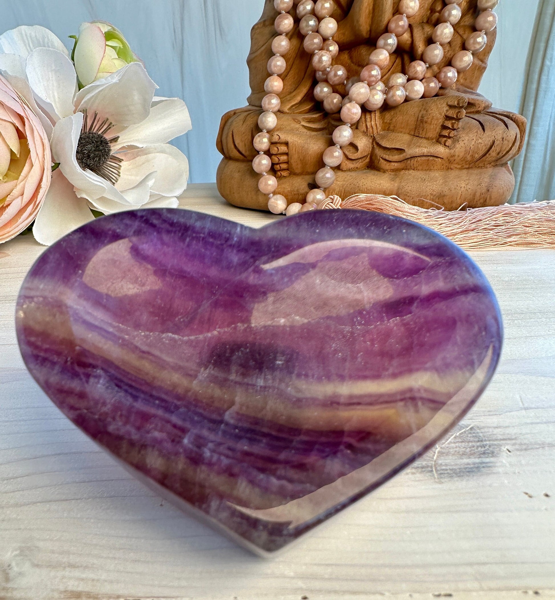 Gorgeous Fluorite Heart Bowl