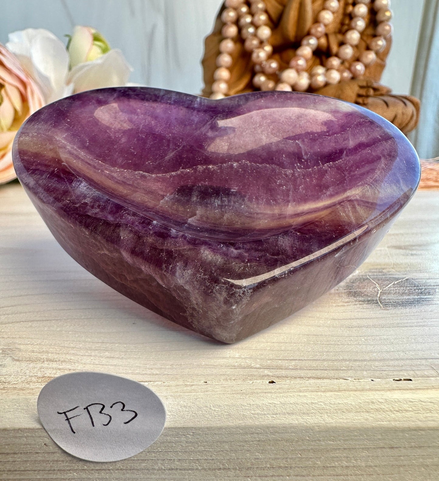 Gorgeous Fluorite Heart Bowl