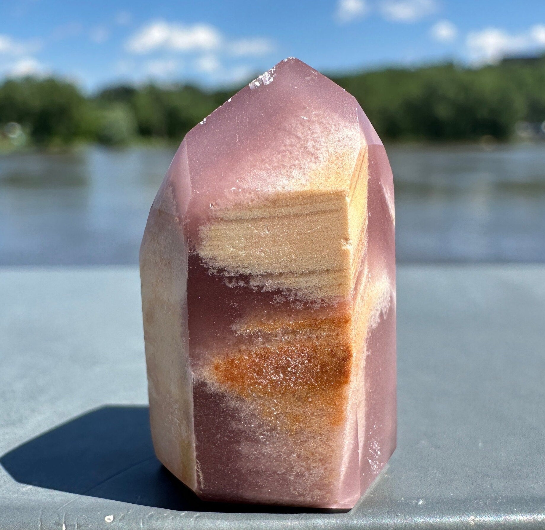 Rare Mini Pink Lithium Tower from Brazil | Lithium Tower | Lithium Crystal | Rare Crystals | Pink Lithium Crystal | Lithium Quartz