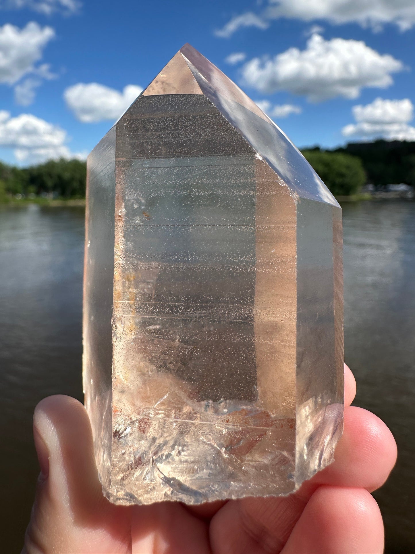 Stunning Rare Raw Golden Healer Lemurian Point