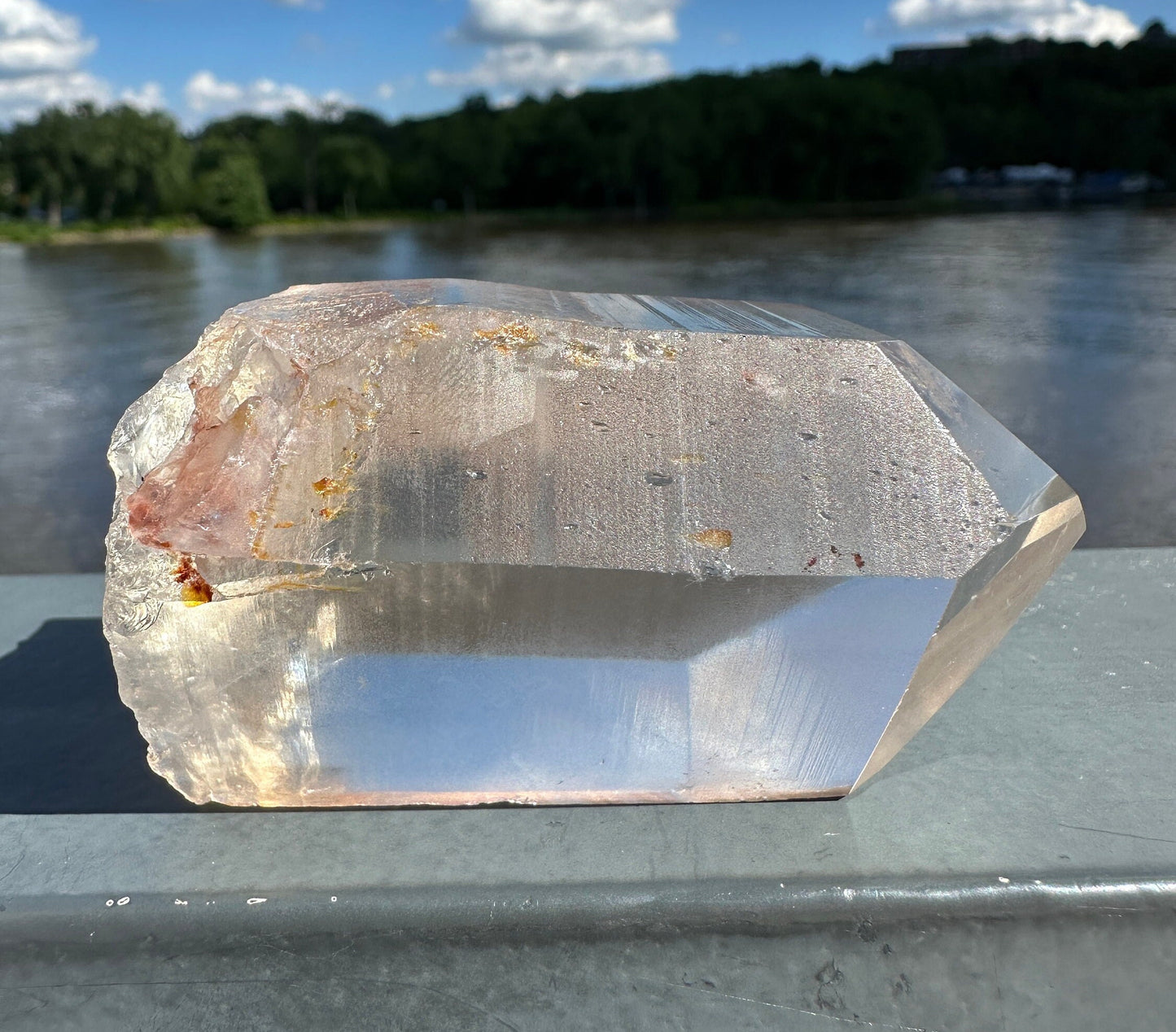 Stunning Rare Raw Golden Healer Lemurian Point