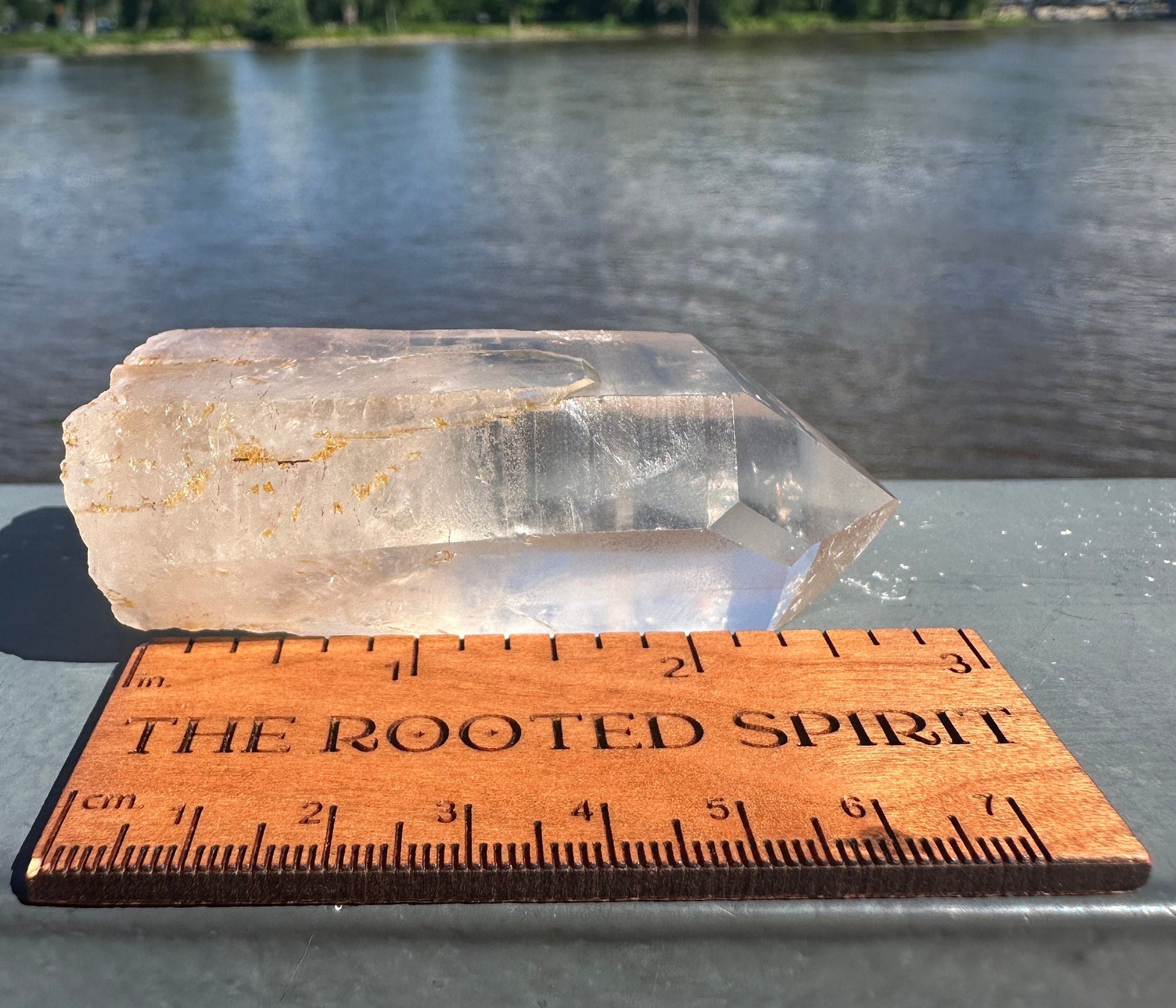 Stunning Rare Raw Golden Healer Lemurian Point