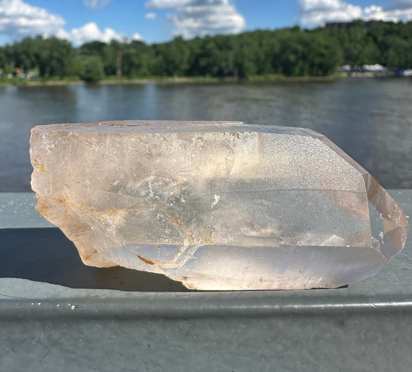 Stunning Rare Raw Golden Healer Lemurian Point